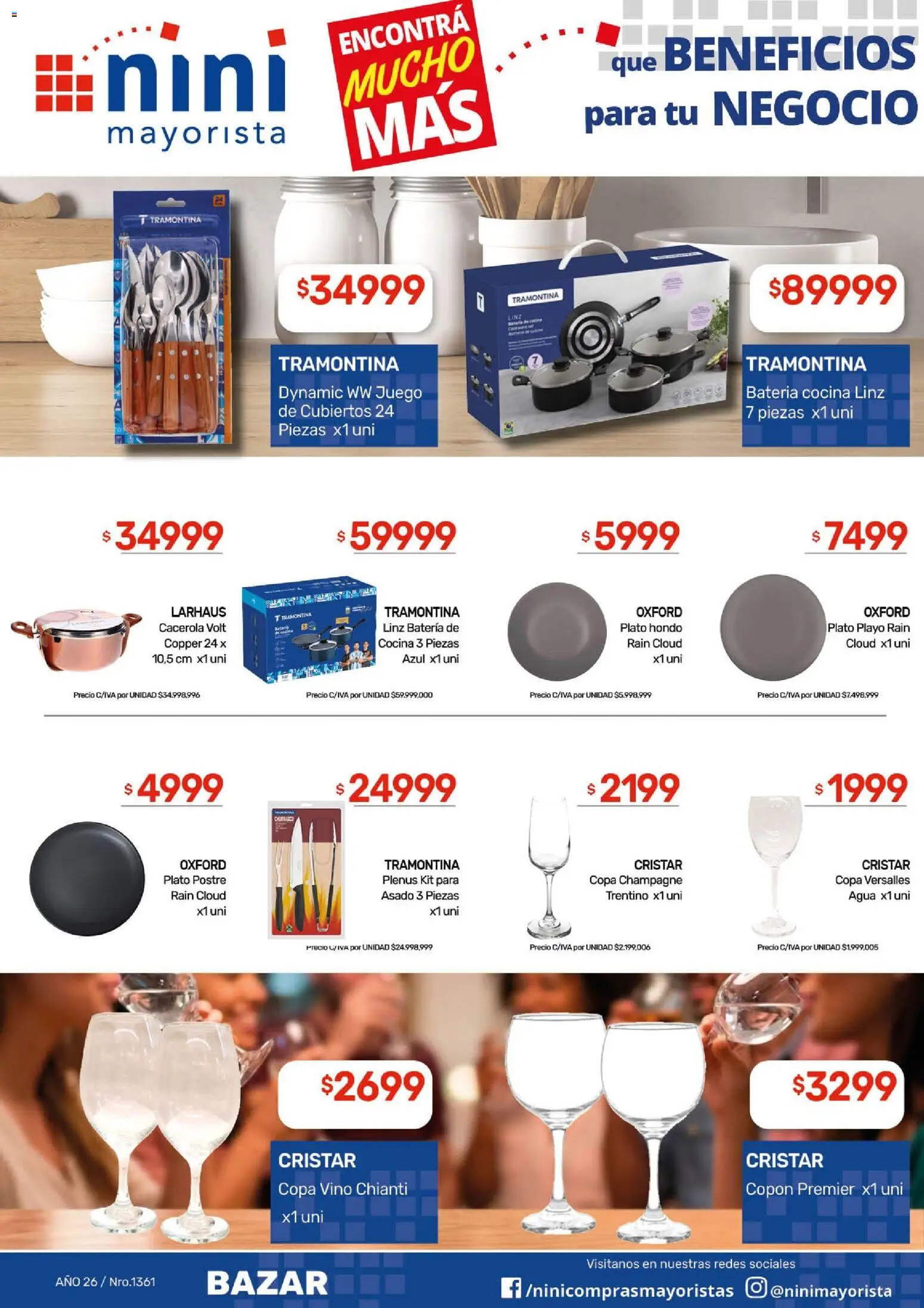 NINI Mayorista ofertas │ válido desde el 25.05.2026 | Página: 38 | Productos: Cocina, Batería, Champagne, Agua