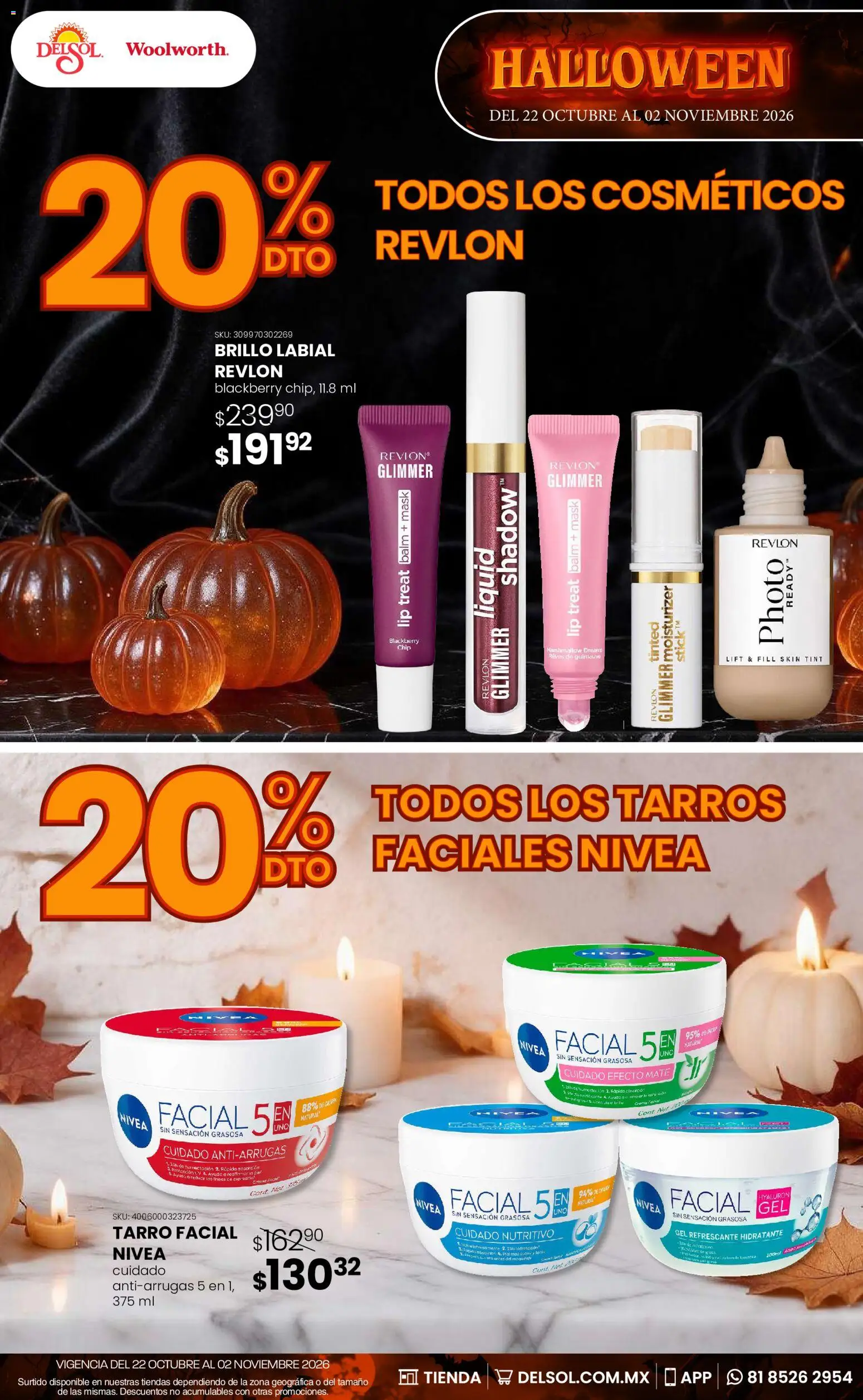 Nuevas ofertas de Del Sol y Woolworth válidas en toda la República Mexicana desde el 22/10/2026. ¡Encuentra las mejores ofertas en Del Sol y Woolworth catálogo Halloween! | Página: 3