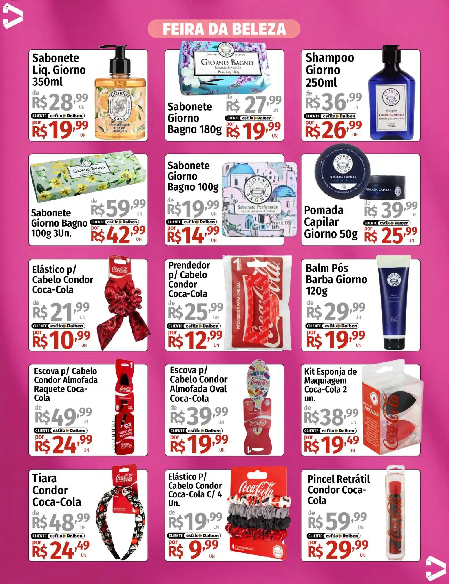 Supermercado Dalben Folheto - válido de 08.05.2026 | Página: 4 | Produtos: Maquiagem, Cola, Sabonete, Sabonete líquido