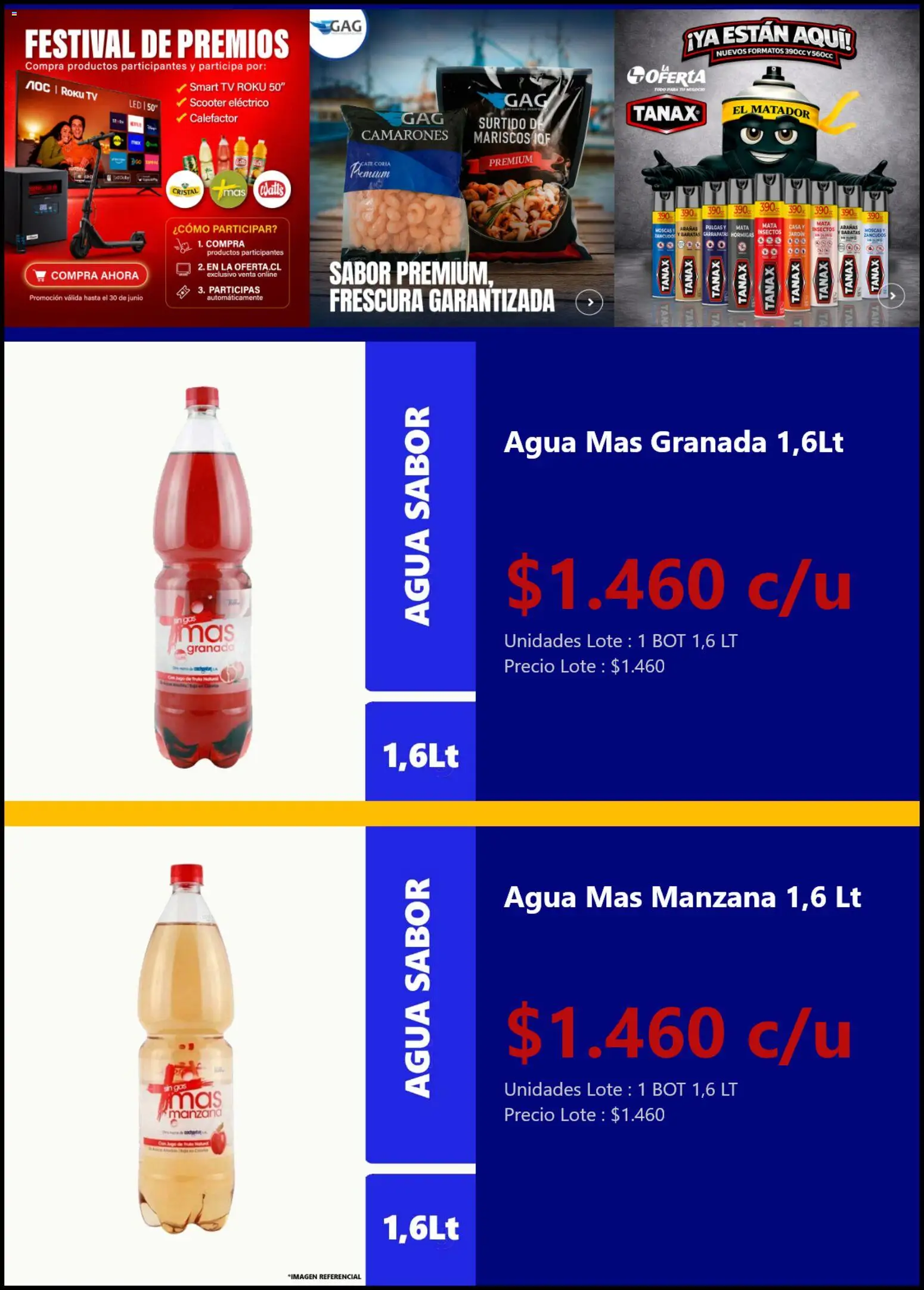 La Oferta Ofertas │ válido desde el 09.05.2026 | Página: 2 | Productos: Manzana, Agua, Mariscos, Granada