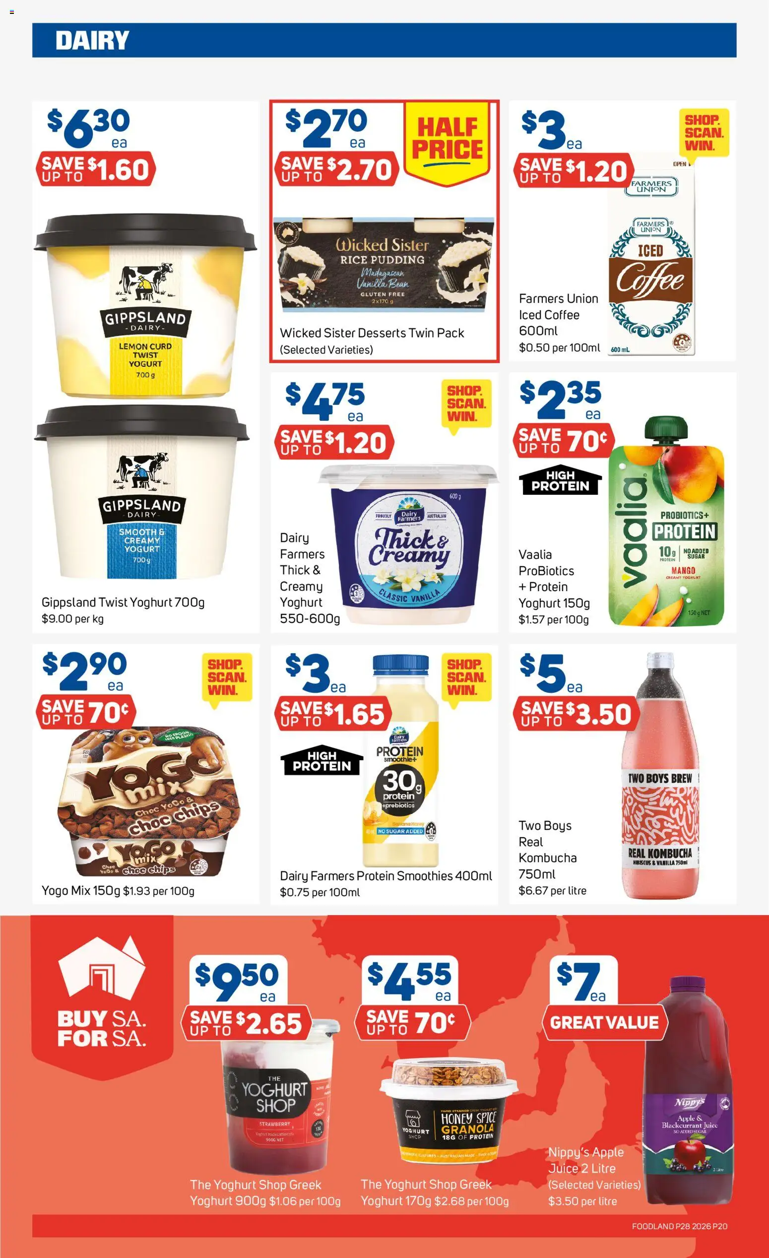 Foodland catalogue - valid from 08/07/2026 | Page: 20 | Products: Juice, Sugar, Lemon, Mango