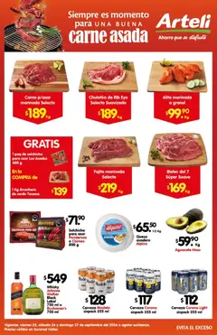 Vista previa de Arteli folleto Carne Valles, nuevo folleto de la tienda, válido en México a partir del 25/09/2026