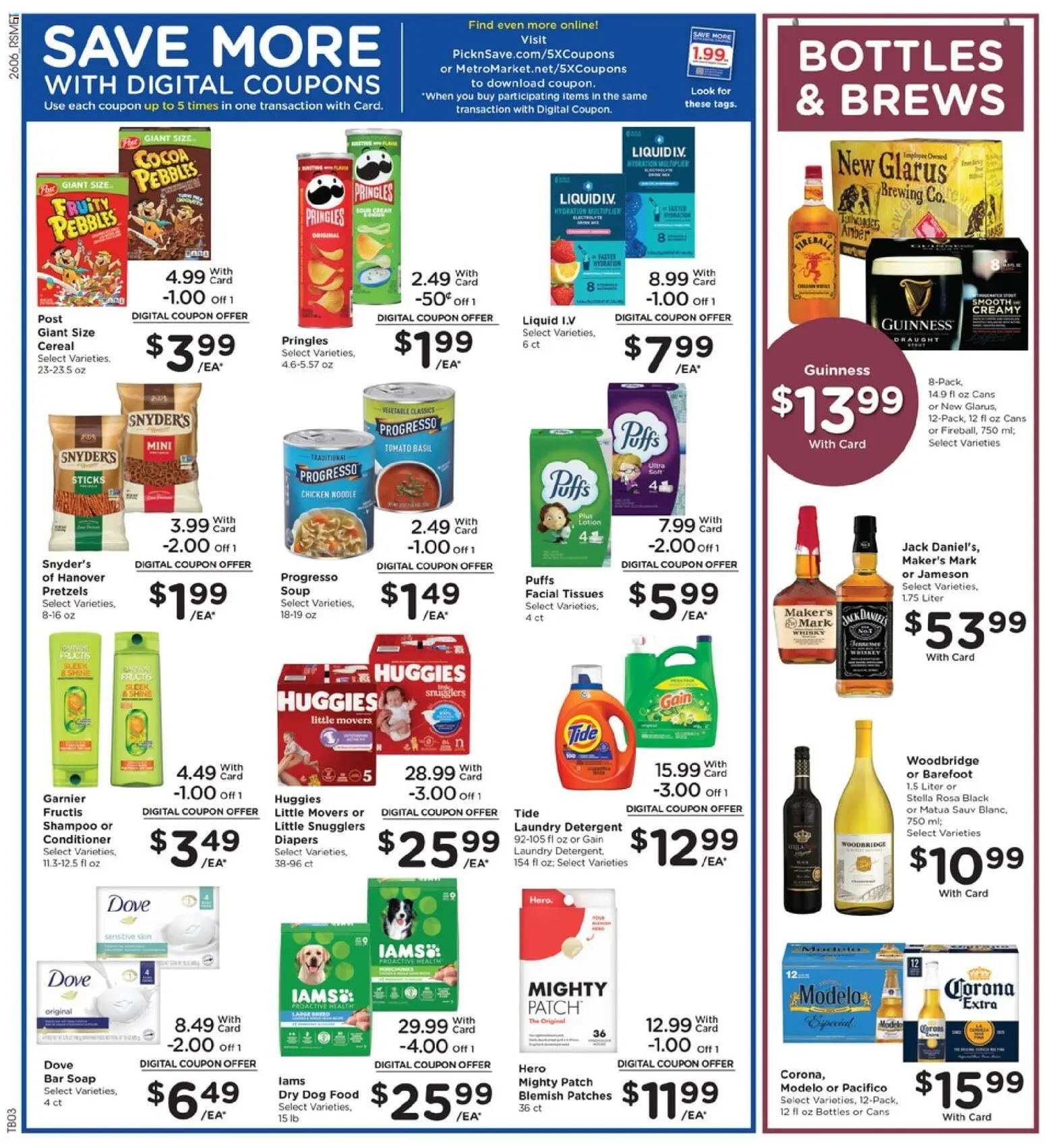 Pick ‘n Save Weekly Ad - valid from 11.03.2026 | Page: 5 | Products: Shampoo, Soap, Sour cream, Detergent