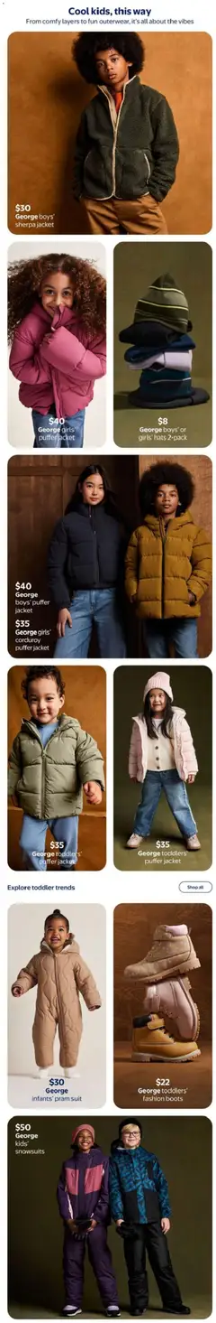 Preview of George boys' puffer jacket, George boys' puffer jacket from shop Walmart valid from Sep 10, 2026 | Page: 14