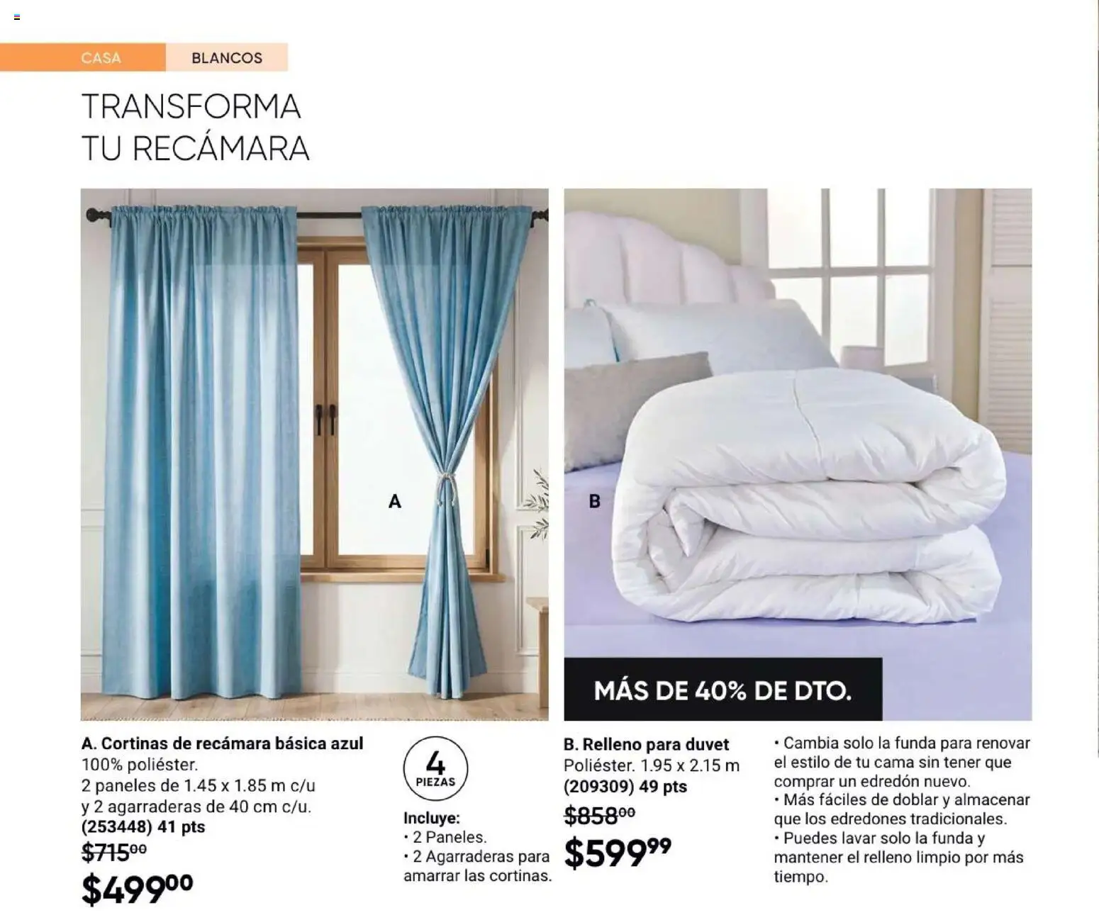 Nuevas ofertas de AVON válidas en toda la República Mexicana desde el 21/08/2026. ¡Encuentra las mejores ofertas en AVON Casa & Estilo 13 2026! | Página: 90 | Productos: Funda, Cama, Cortinas