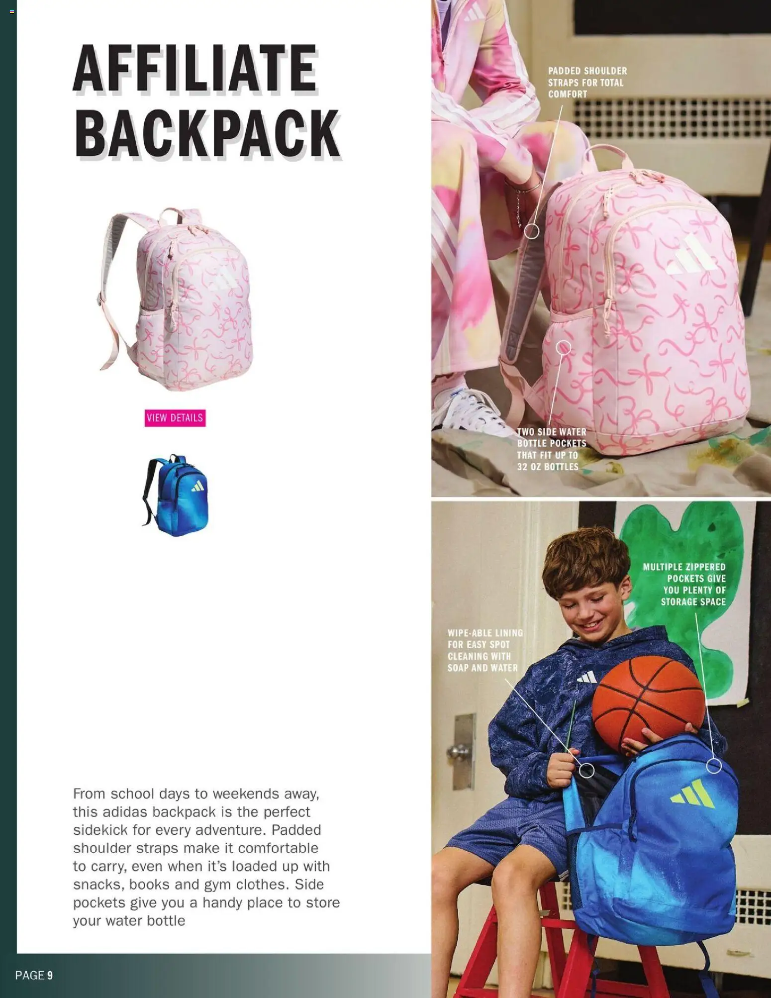 Dunham's Sports Adidas Back-To-School Backpack & Lunch Kit Guide - valid from 07/16/2026 | Page: 9 | Products: Soap, Water, Backpack