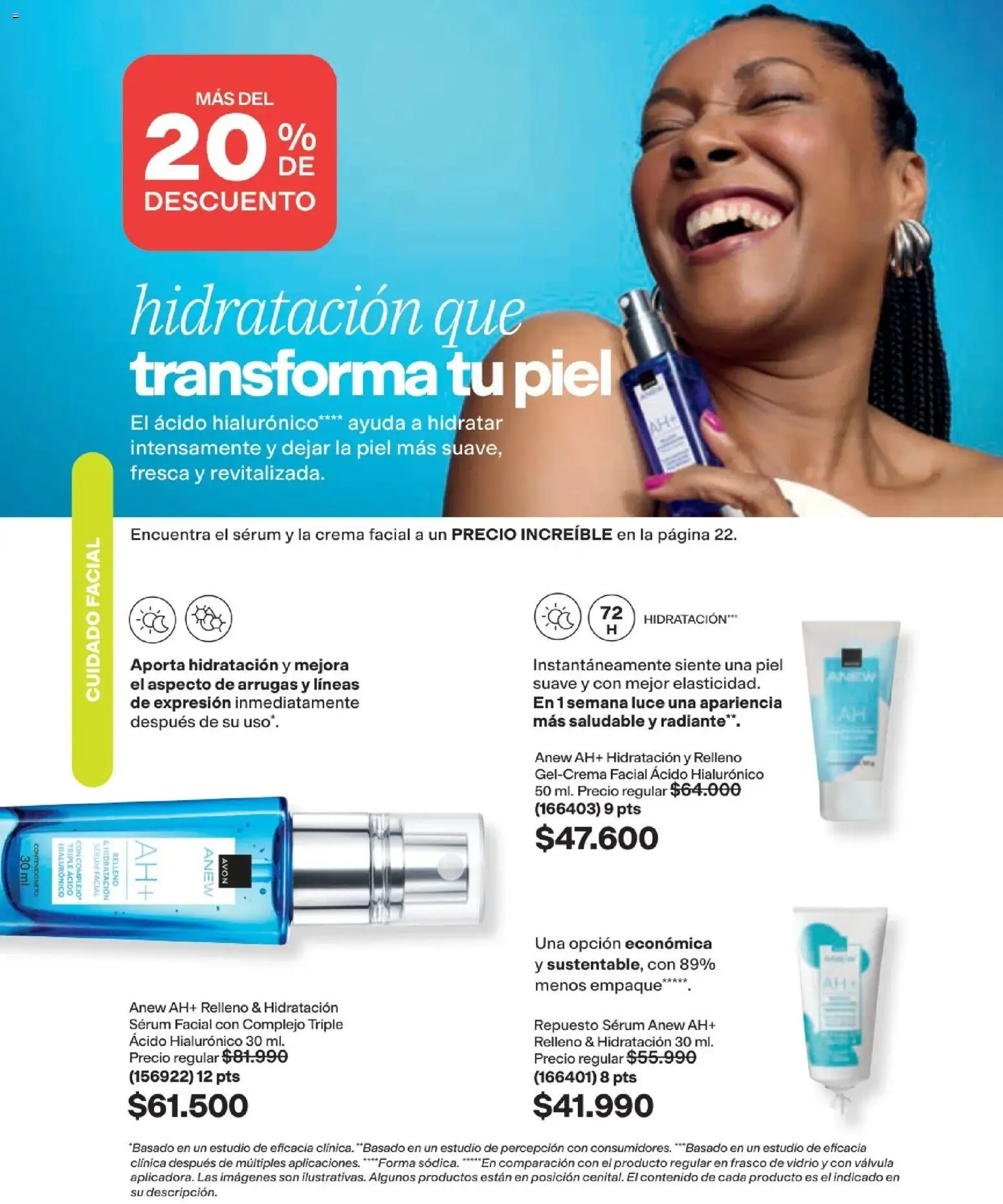 Avon revista - valida desde el 16/08/2026 | Página: 104 | Productos: Crema, Frasco, Serum, Válvula
