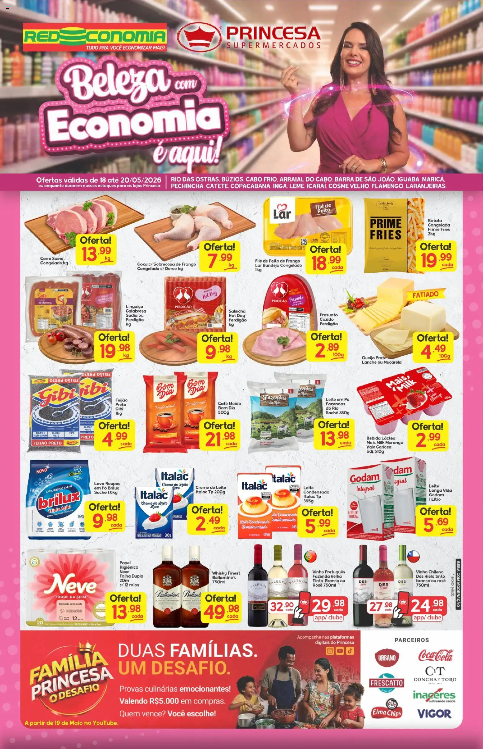Princesa Folheto - válido de 18.05.2026 | Página: 1 | Produtos: Leite, Café, Creme, Creme de leite