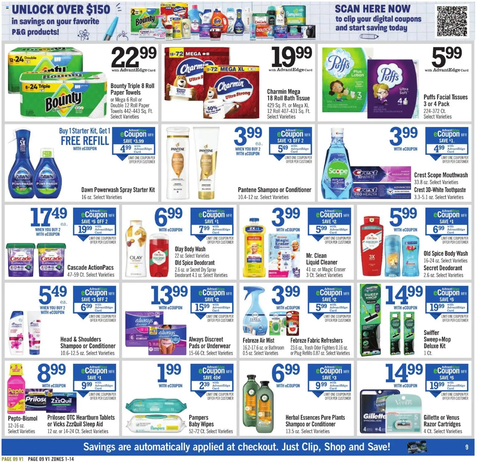 Price Chopper Weekly Ad - valid from 08/30/2026 | Page: 9 | Products: Eraser, Conditioner, Pads, Starter