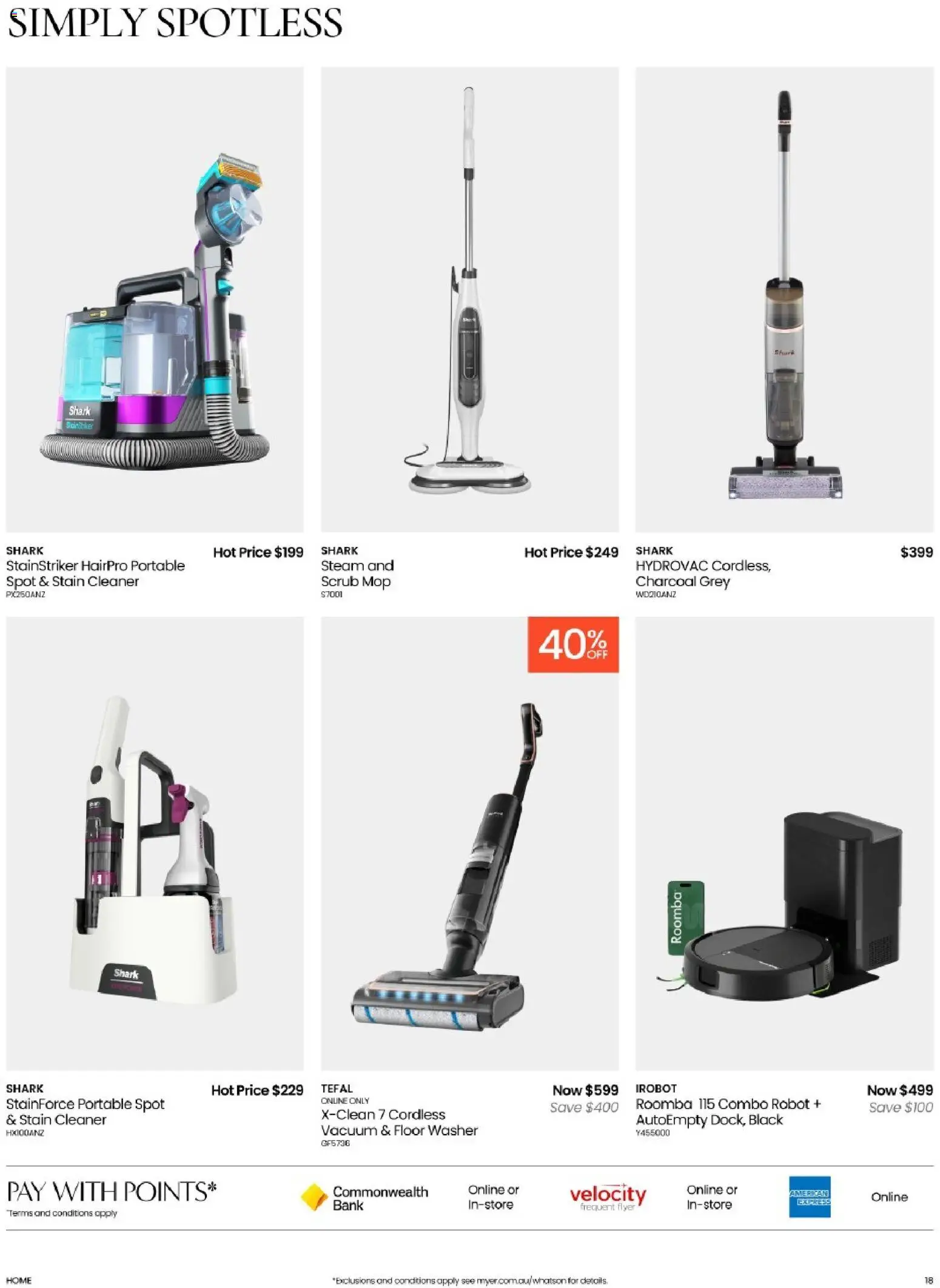 Myer catalogue - valid from 09/08/2026 | Page: 18 | Products: Mop, Portable, Washer, Charcoal