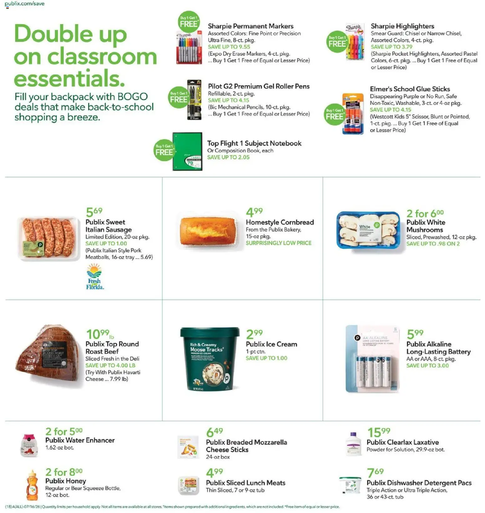 Publix Weekly Ad - valid from 07/15/2026 | Page: 18 | Products: Safe, Powder, Water, Dishwasher