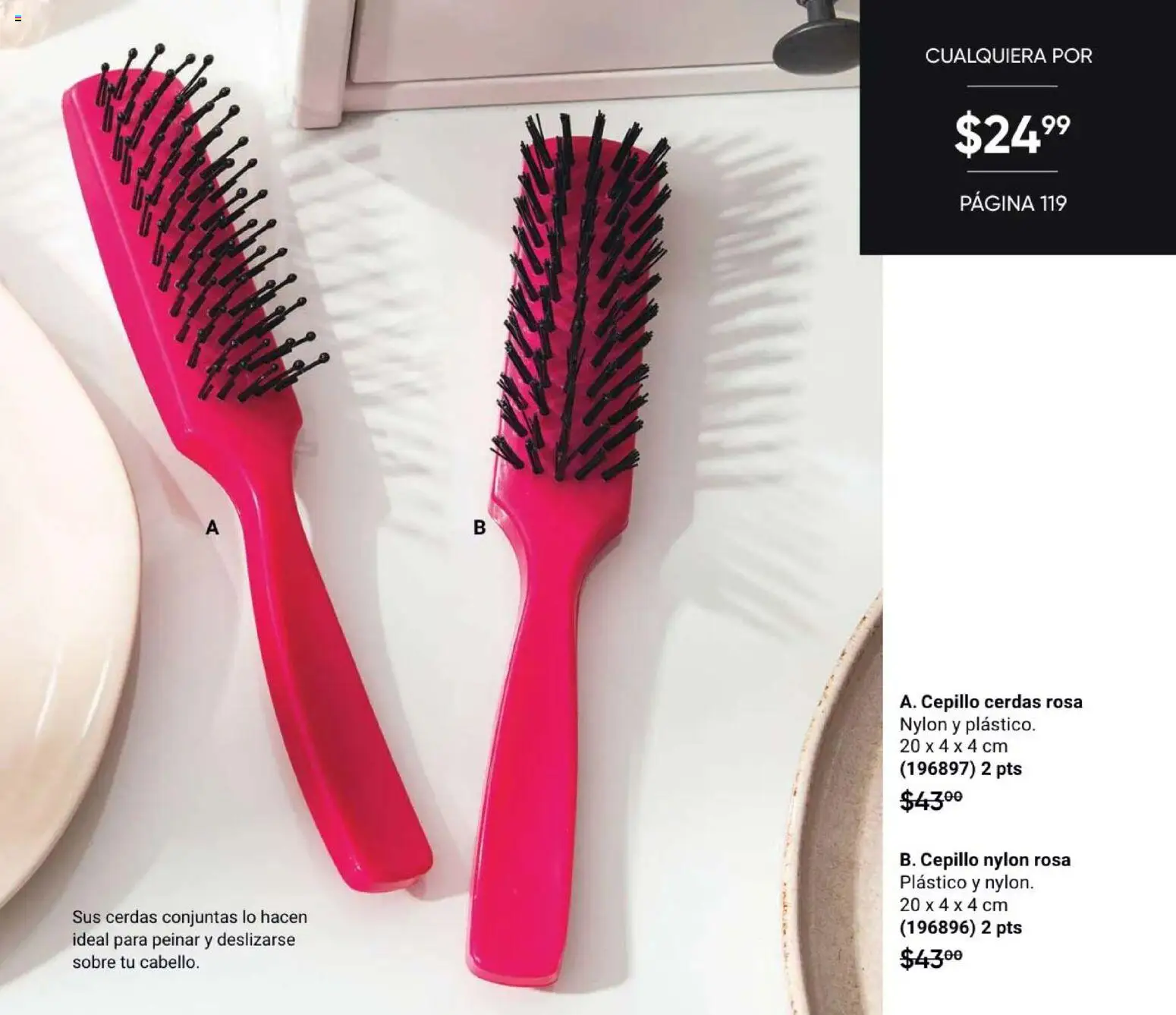 Nuevas ofertas de AVON válidas en toda la República Mexicana desde el 31/07/2026. ¡Encuentra las mejores ofertas en AVON Casa & Estilo 12 2026! | Página: 119 | Productos: Cepillo, Sobre