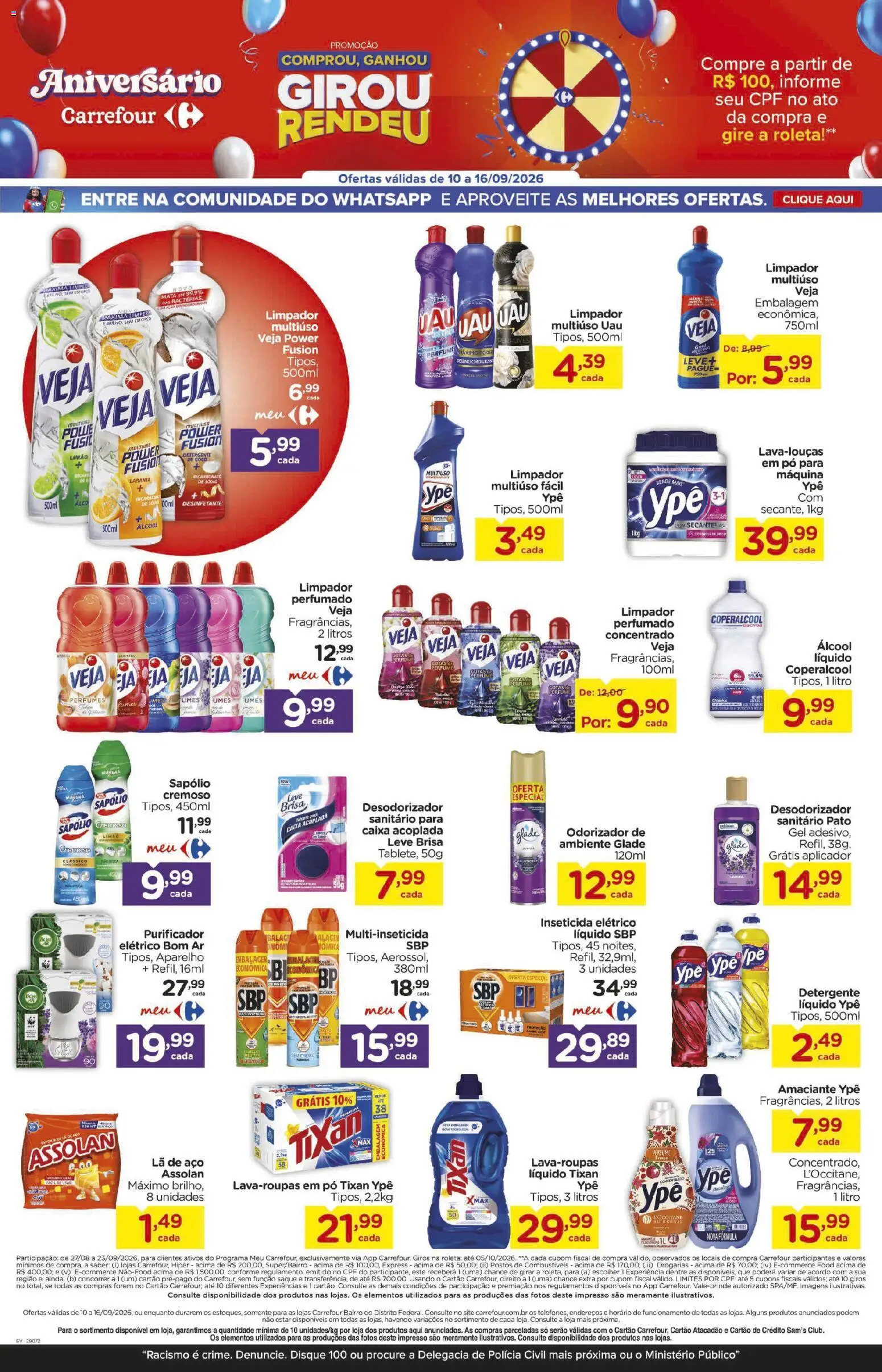 Carrefour Bairro Folheto - válido de 10/09/2026 | Página: 8 | Produtos: Coco, Detergente, Caixa, Inseticida