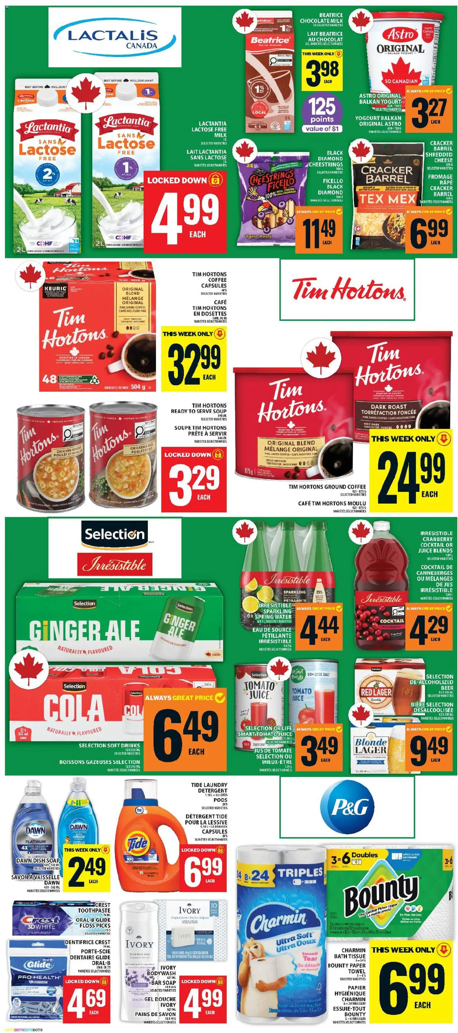 Food Basics flyer valid from Aug 13, 2026 | Page: 7 | Products: Rice, Toothpaste, Cocktail, Cheese