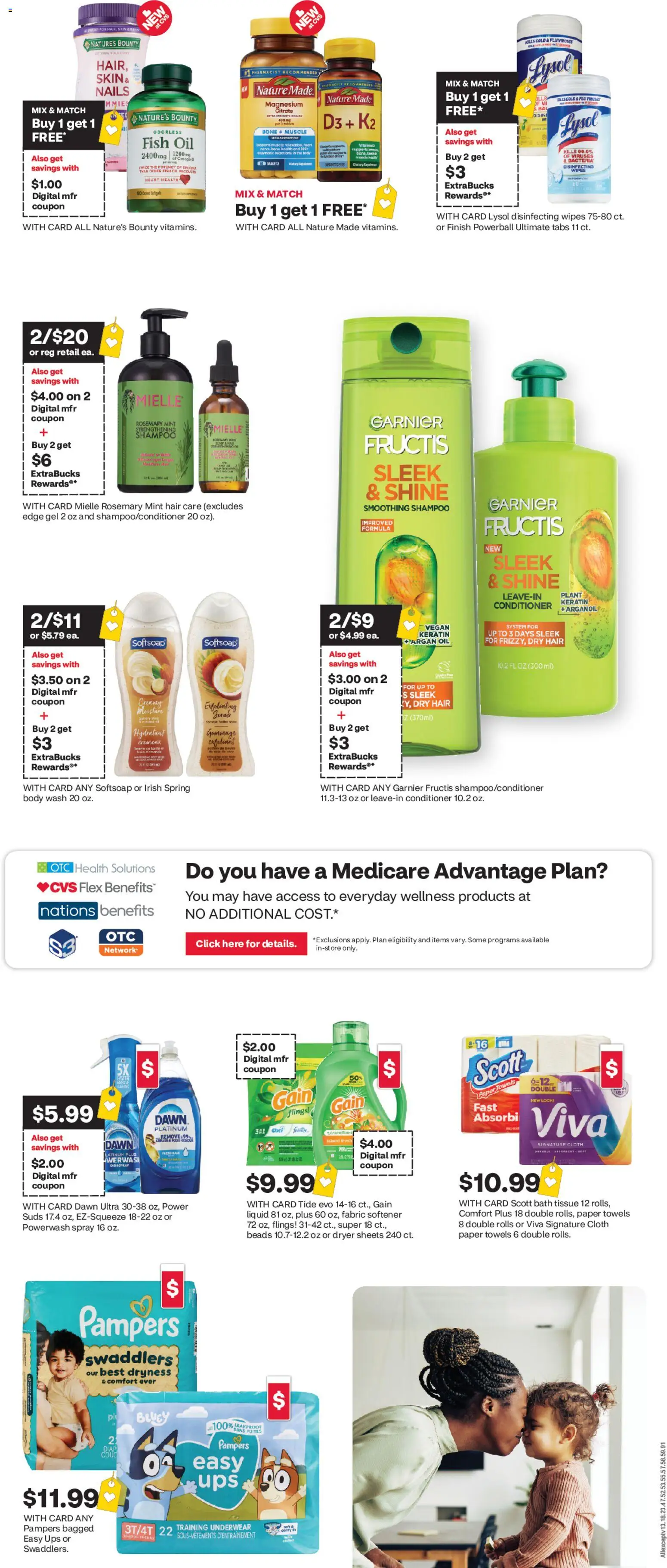 CVS Pharmacy Weekly Ad - valid from 08/09/2026 | Page: 2 | Products: Vitamin, Shampoo, Oil, Disinfecting wipes