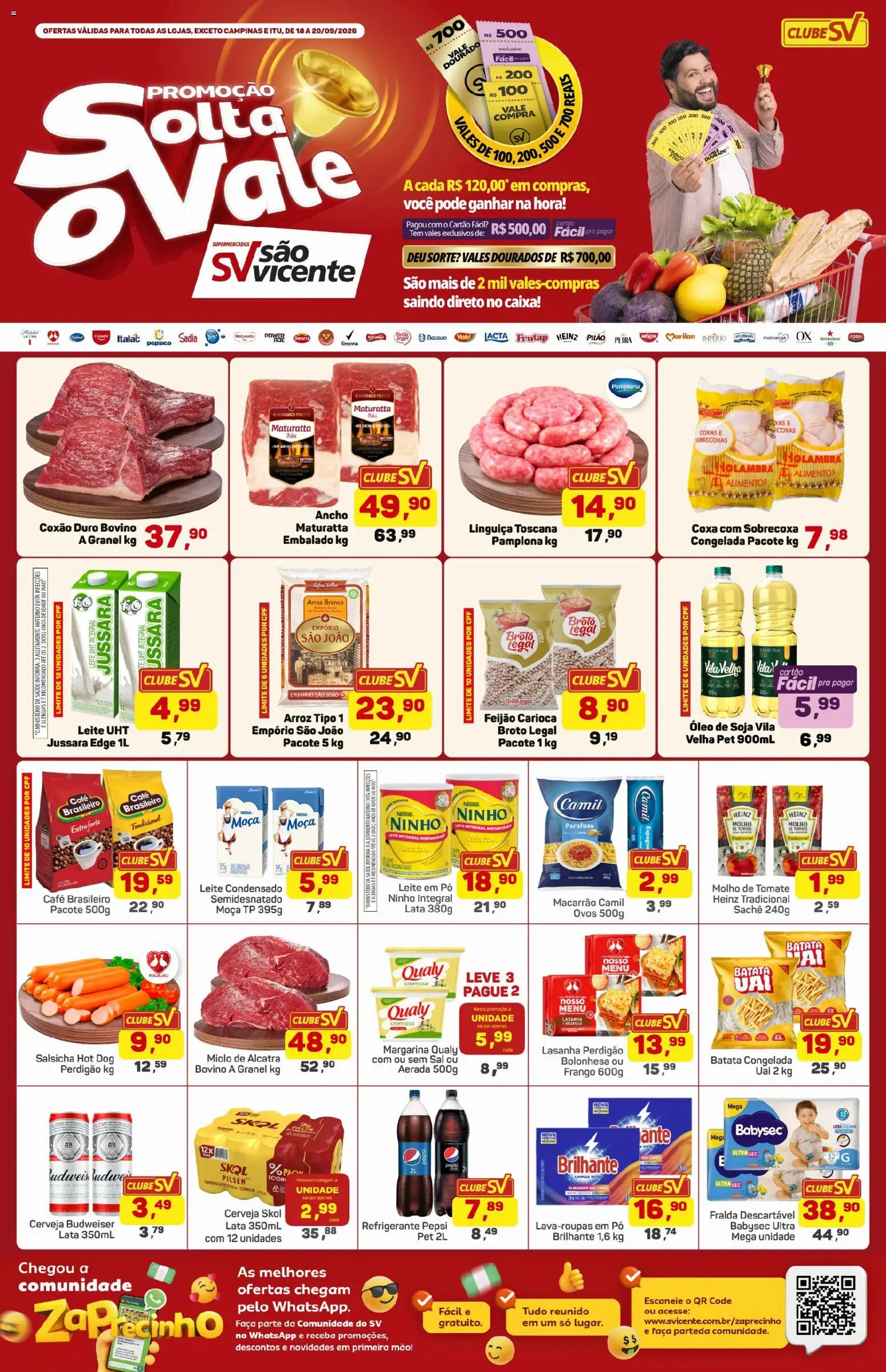Supermercados São Vicente Folheto - válido de 18/09/2026 | Página: 1
