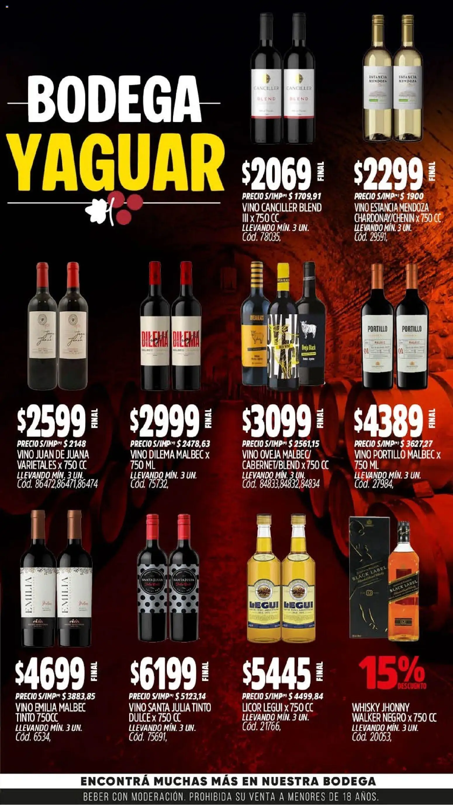 Yaguar - Oferta Semanal Córdoba │ válido desde el 25.05.2026 | Página: 4 | Productos: Whisky, Vino