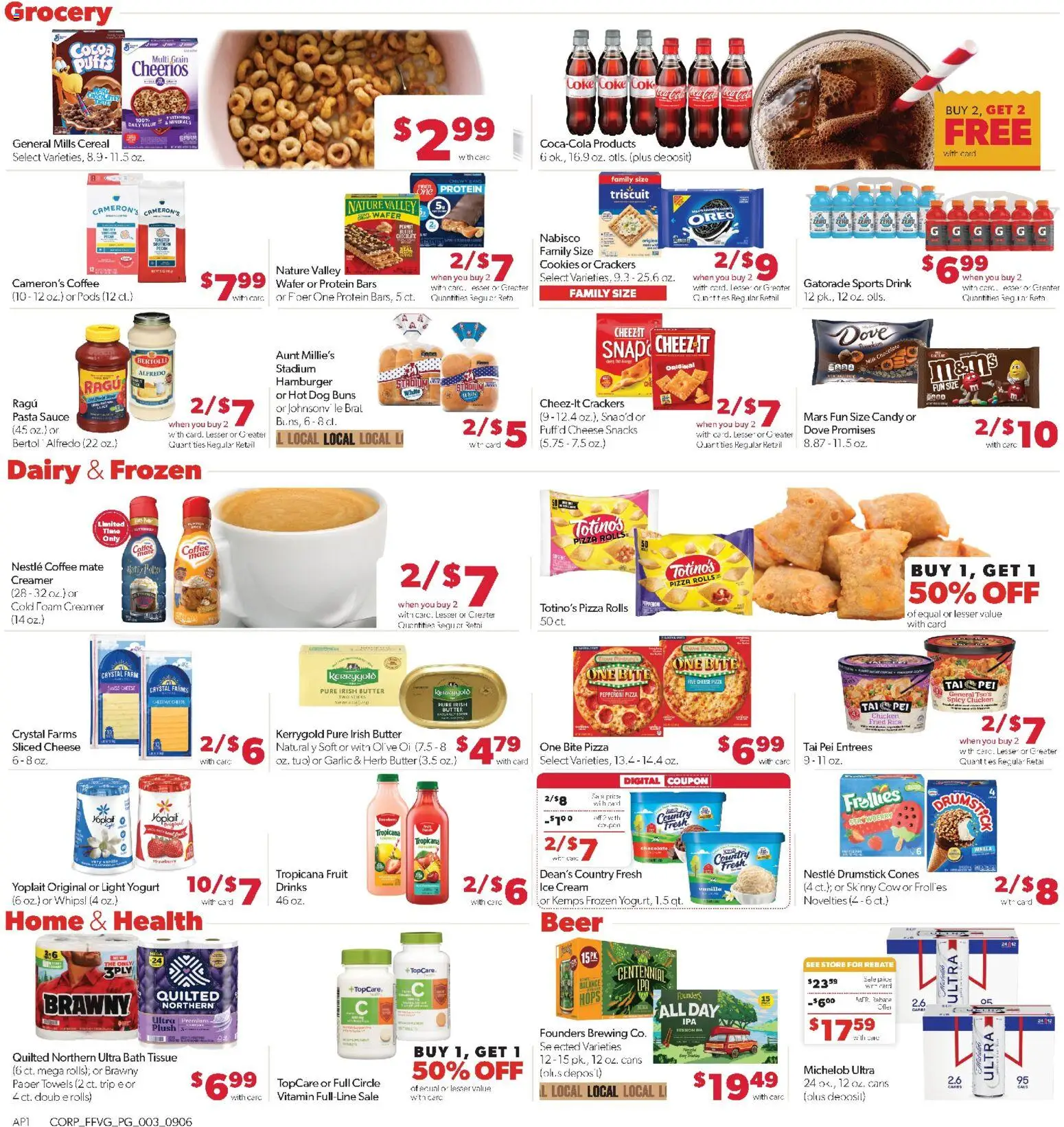 Family Fare Weekly Ad - MI - valid from 09/06/2026 | Page: 3 | Products: Toaster, Candy, Hamburger, Paper towels