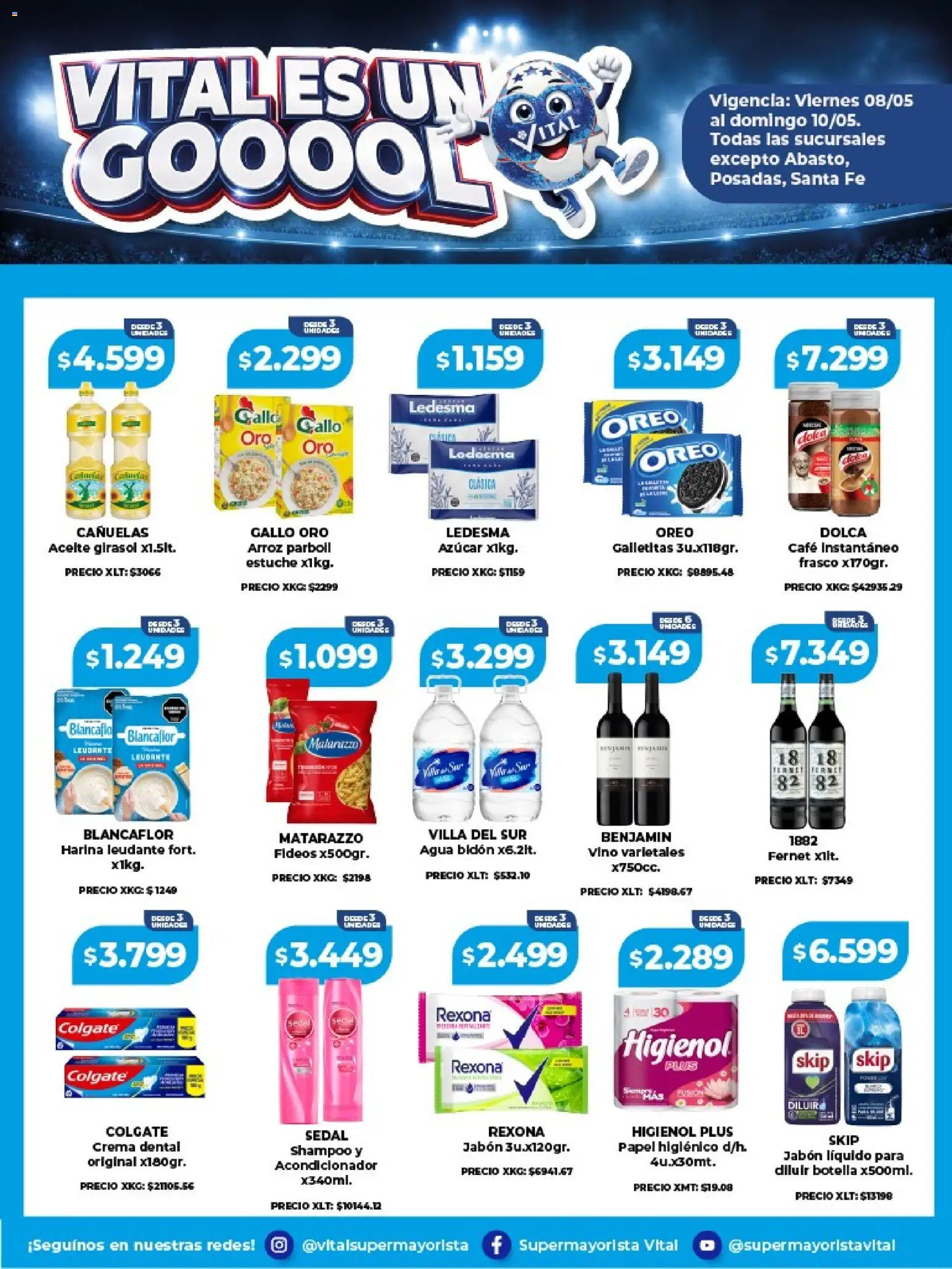 Vital - Vital es un gool │ válido desde el 08.05.2026 | Página: 1 | Productos: Jabón líquido, Shampoo, Café, Arroz