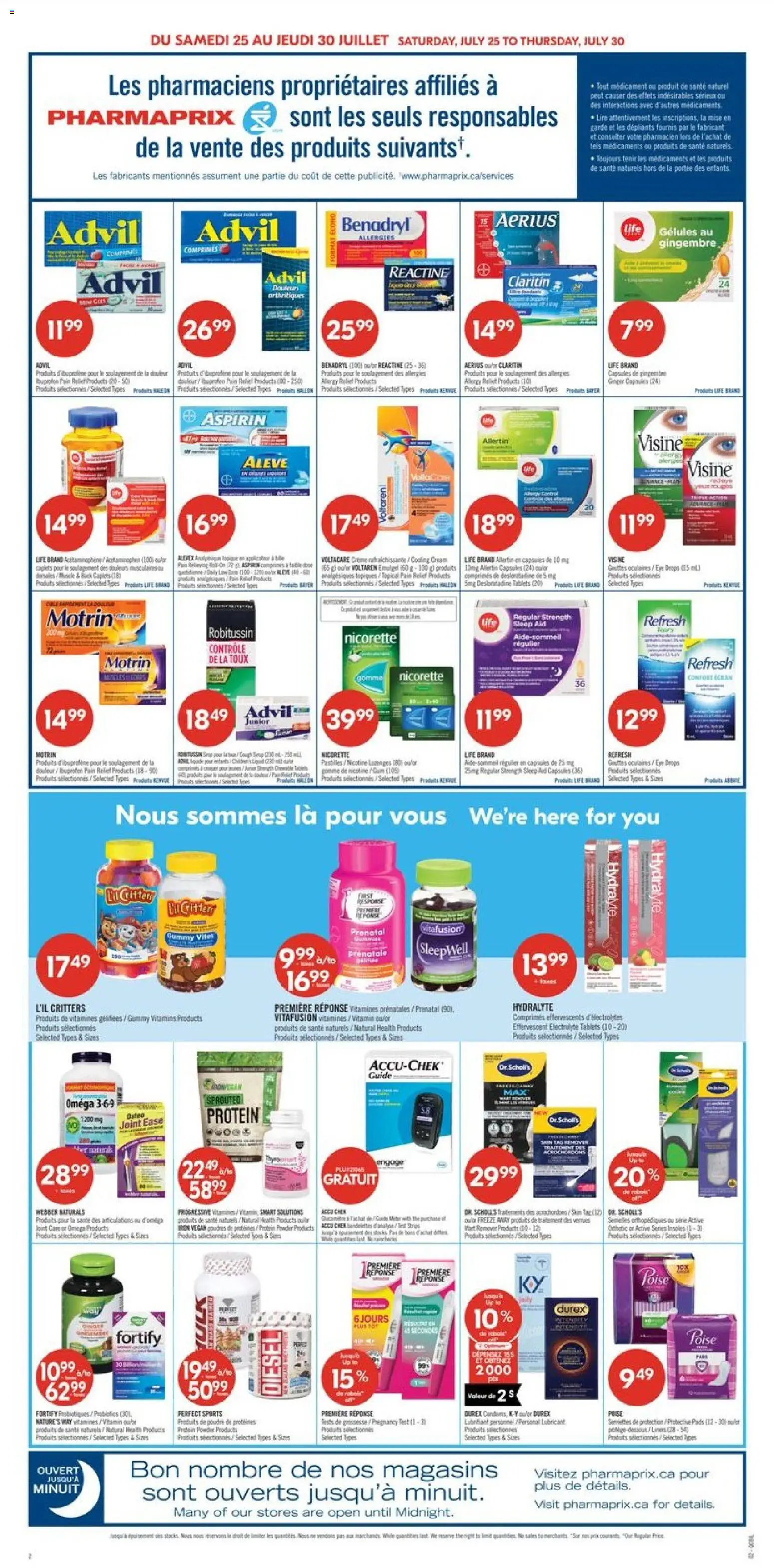 Pharmaprix flyer valid from Jul 24, 2026 | Page: 4 | Products: Cream, Powder