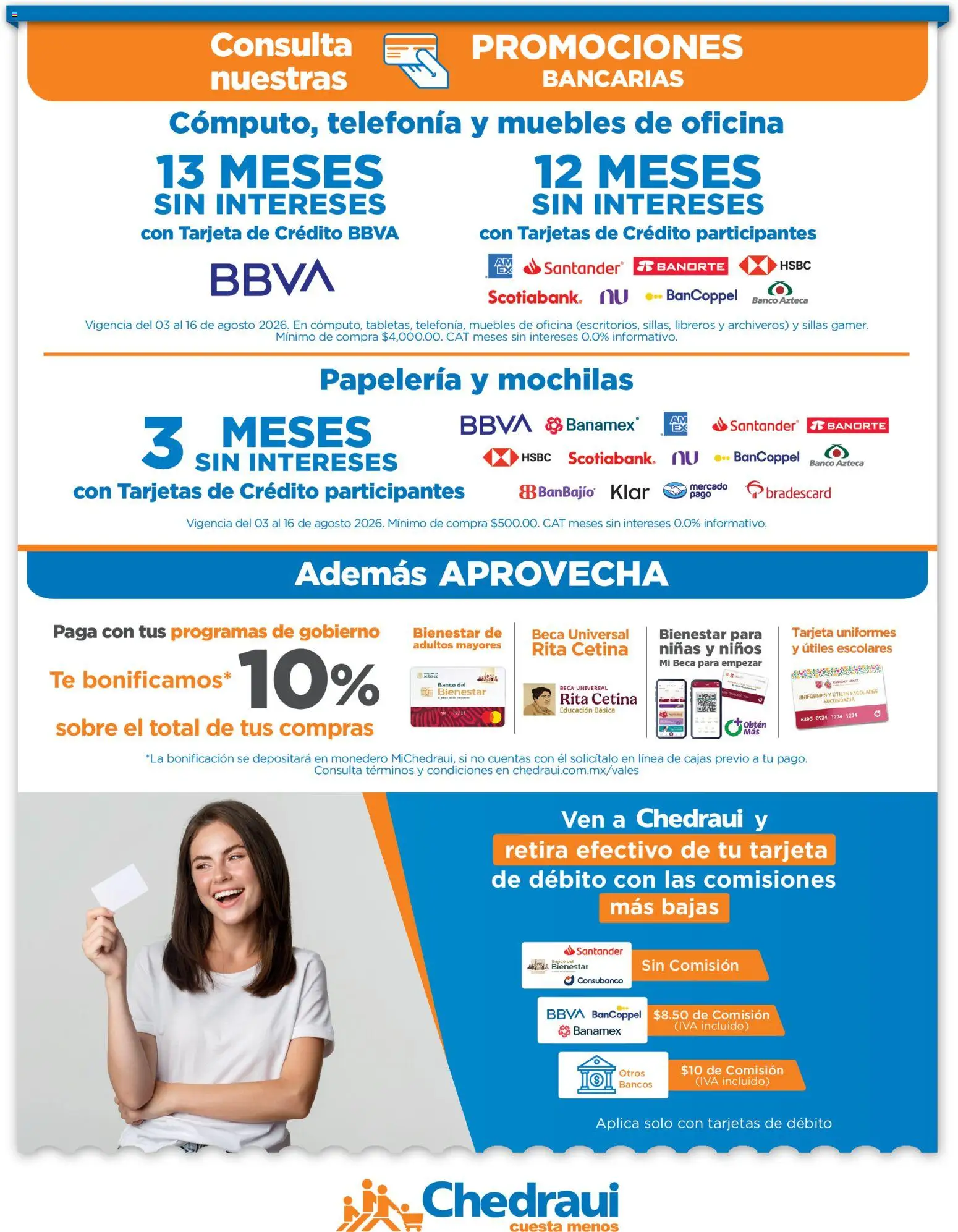 Nuevas ofertas de Chedraui válidas en toda la República Mexicana desde el 03/08/2026. ¡Encuentra las mejores ofertas en Chedraui folleto Por Ti ofertones! | Página: 8