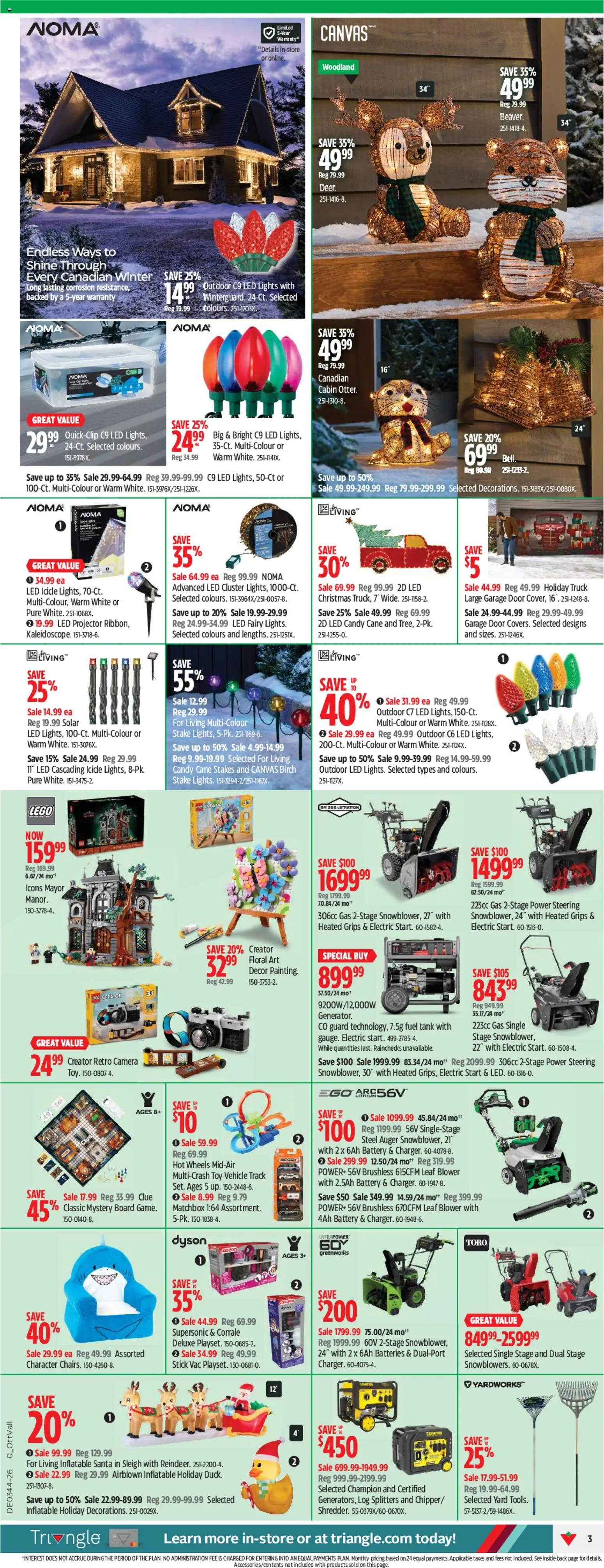 Canadian Tire flyer valid from Oct 29, 2026 | Page: 3