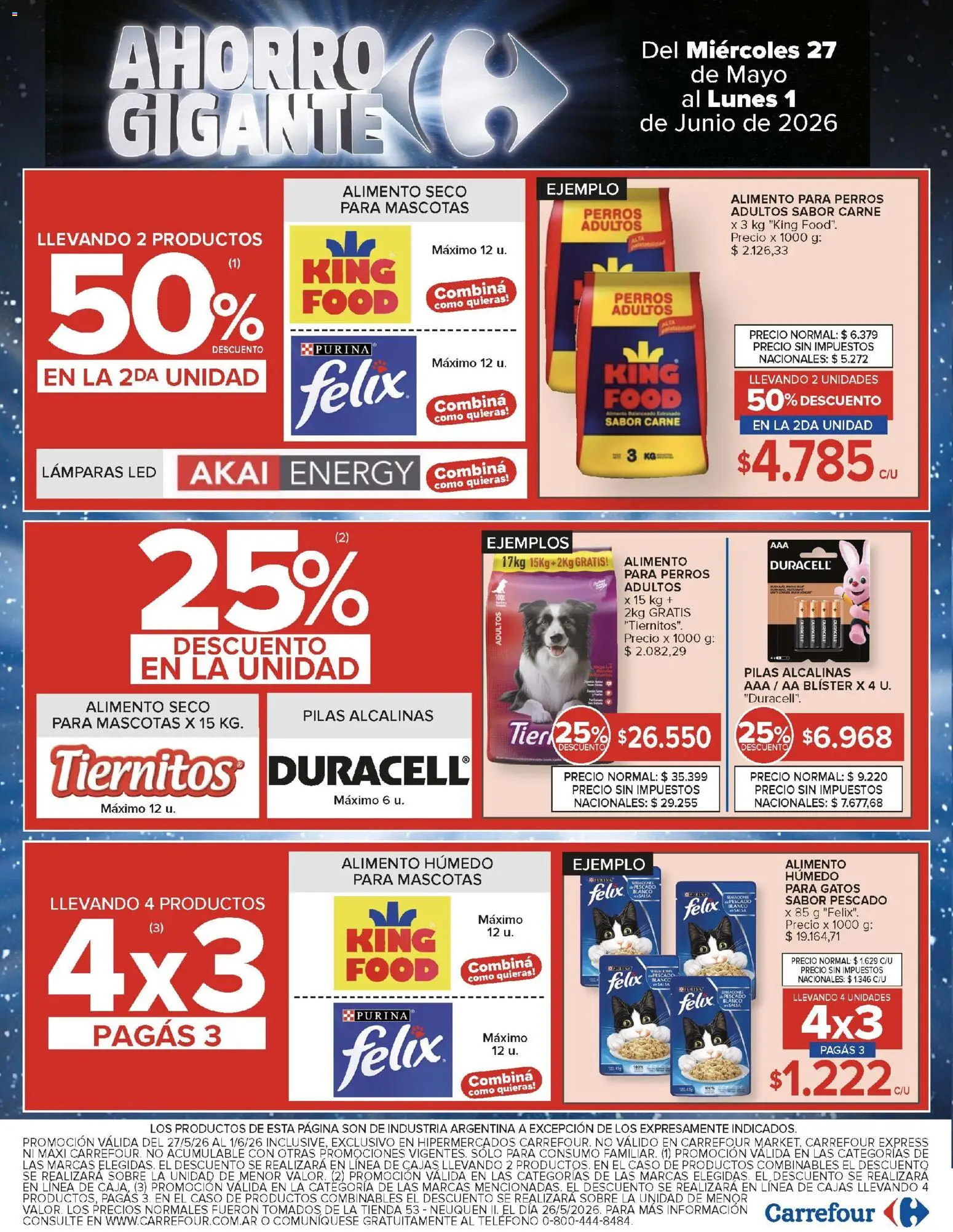 Carrefour ofertas │ válido desde el 27.05.2026 | Página: 22 | Productos: Teléfono, Sobre, Pilas, Pescado