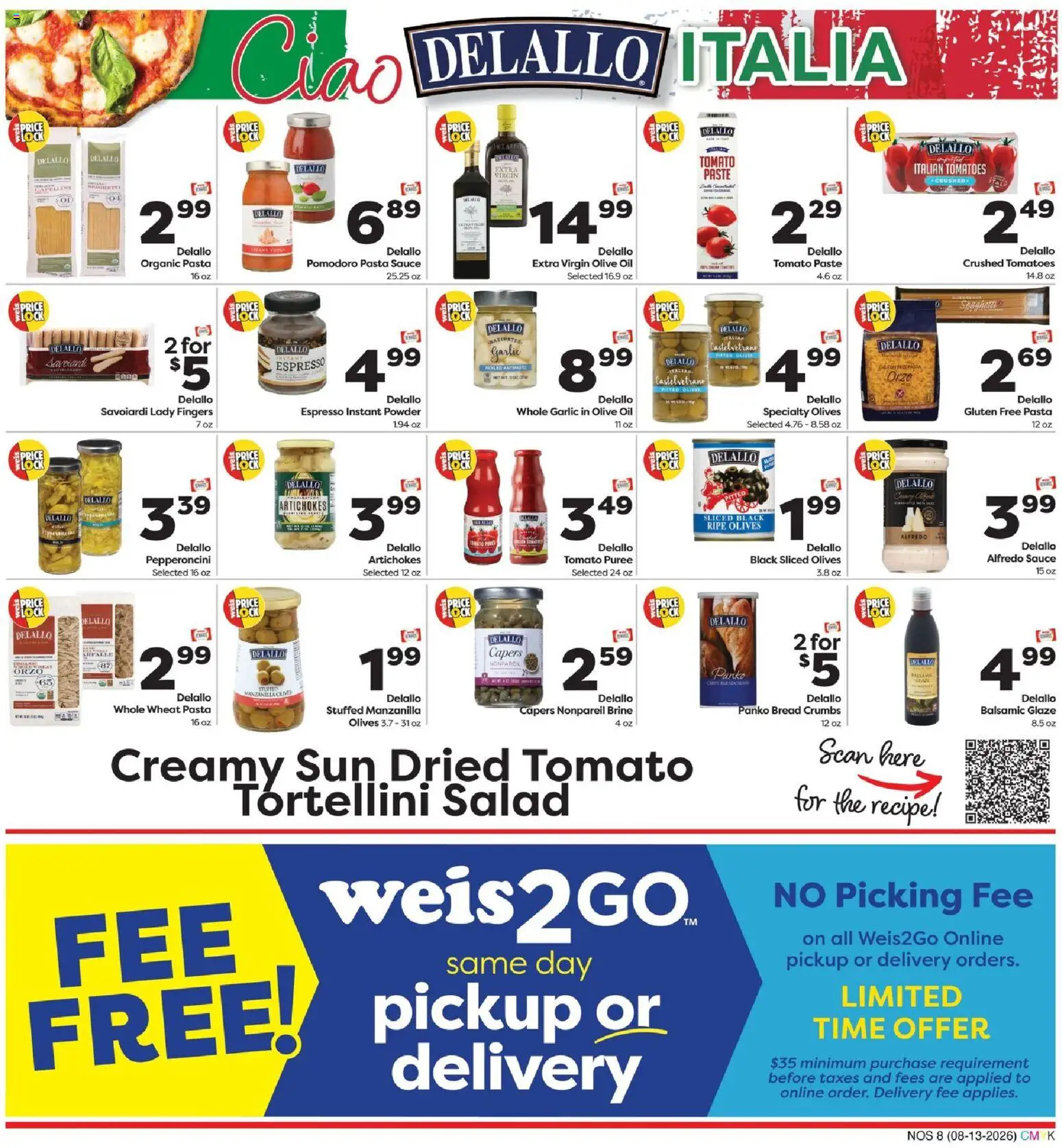 Weis Natural & Living - valid from 08/13/2026 | Page: 8 | Products: Bread, Tomatoes, Salad, Extra virgin olive oil