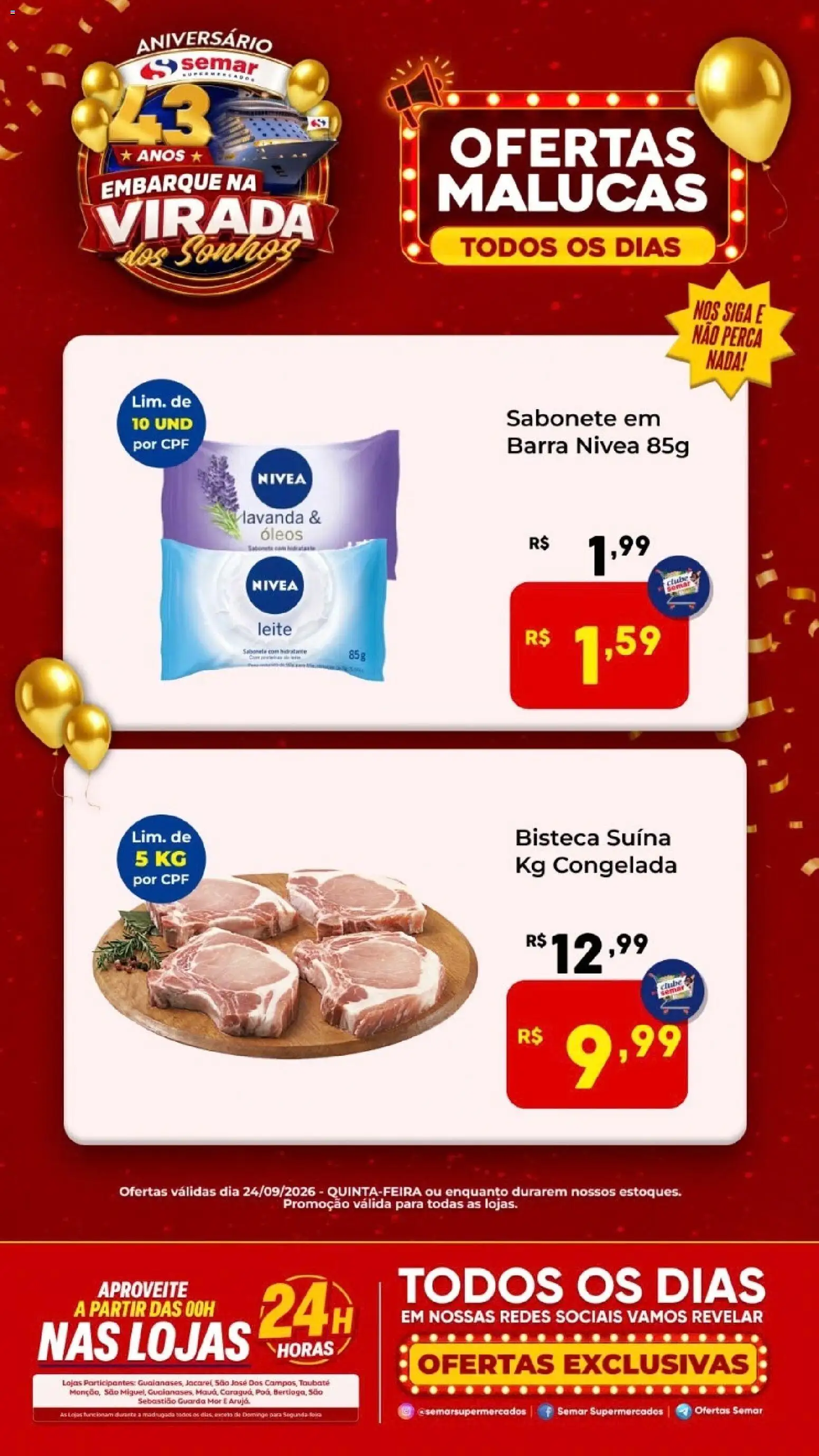 Semar Supermercado Folheto - válido de 24/09/2026 | Página: 1