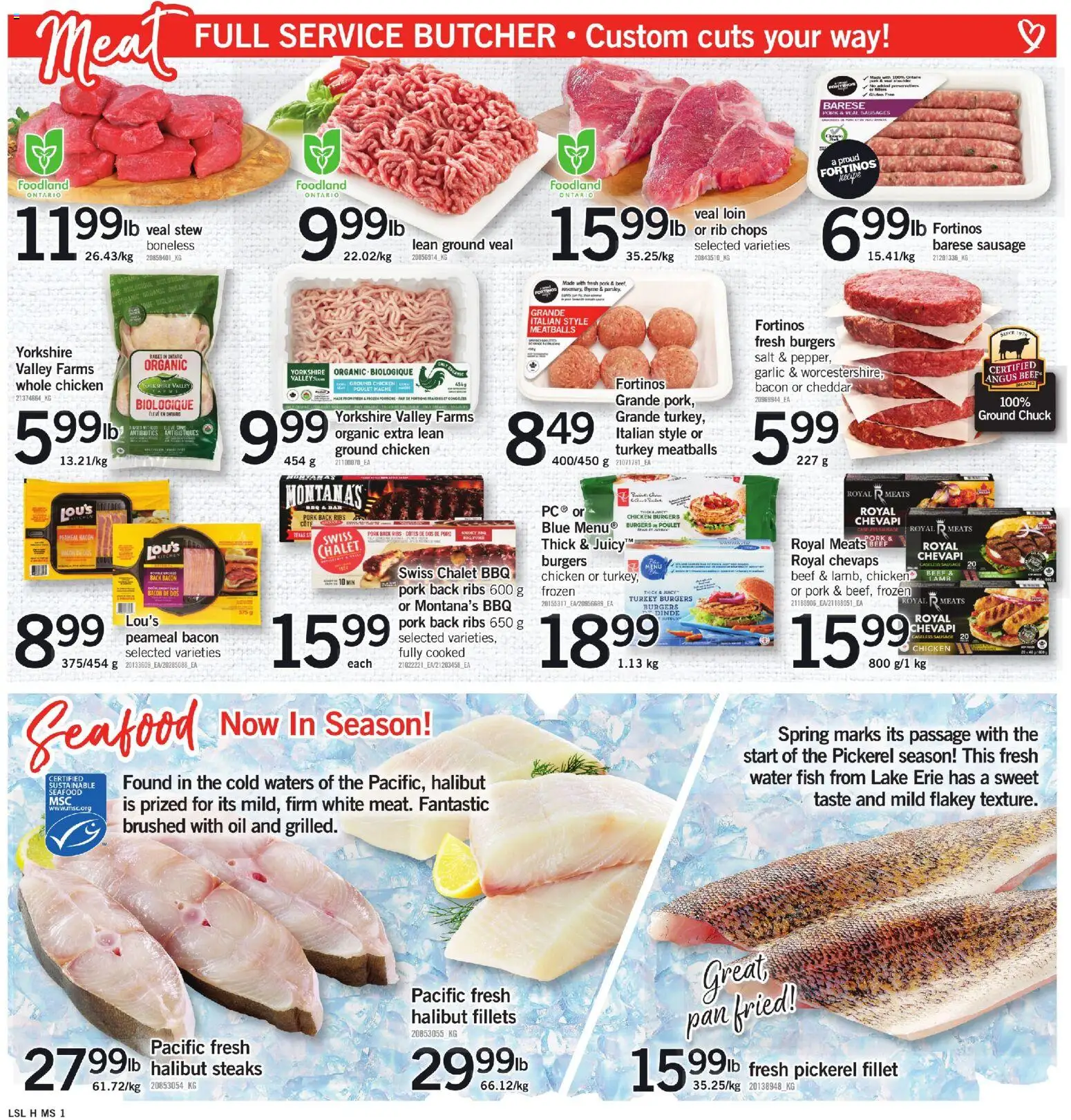 Loblaws flyer valid from 16.04.2026 | Page: 4 | Products: Beef, Turkey, Chicken, Pork