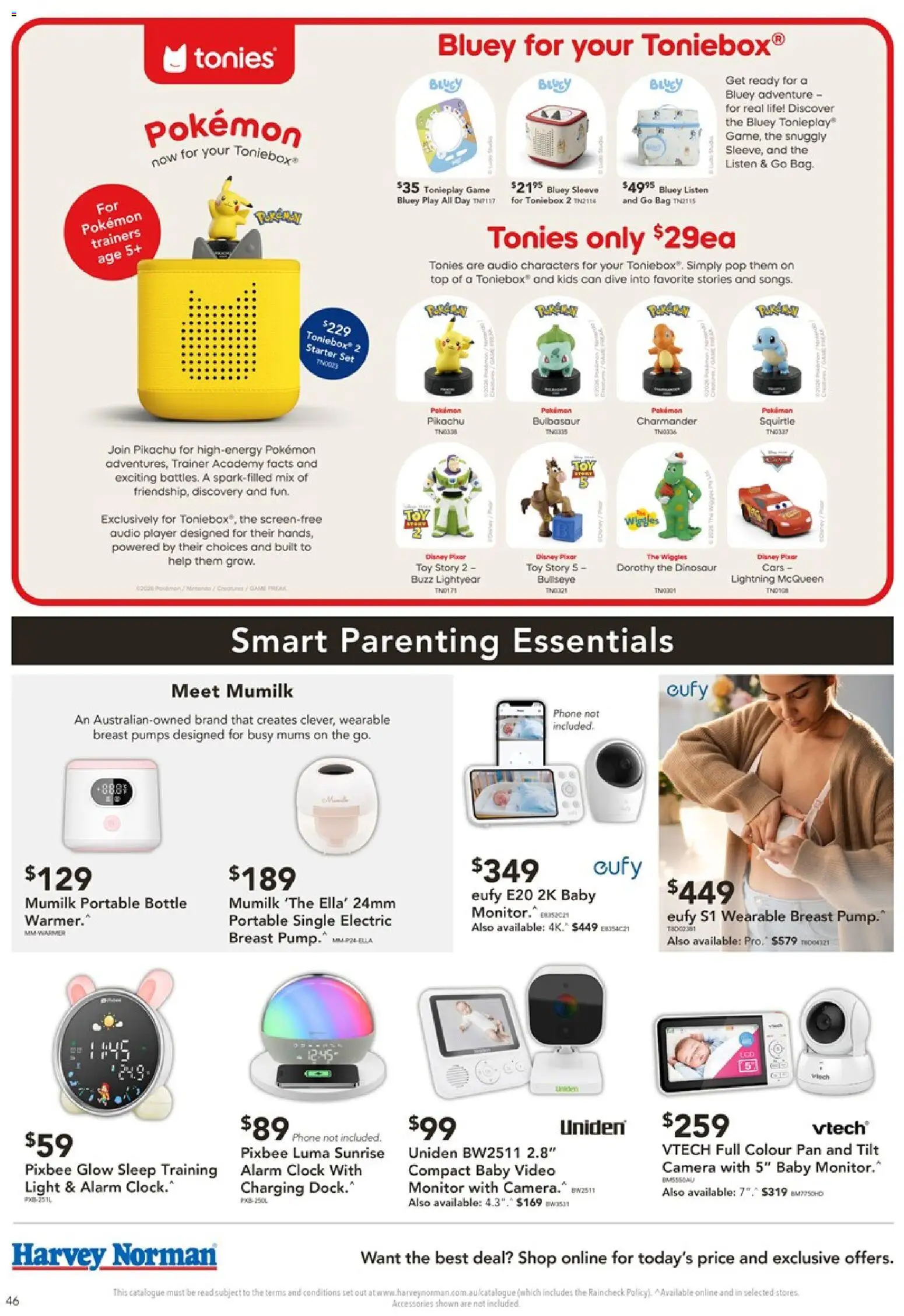 Harvey Norman catalogue - valid from 16/09/2026 | Page: 46 | Products: Pumps, Phone, Alarm clock, Player