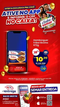 Semar Supermercado ofertas App - Pré-Visualização do folheto da loja Semar Supermercado, válido de 27/09/2026