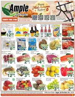 Preview of Ample Food Market weekly flyer Toronto York from shop Ample Food Market valid from Sep 25, 2026