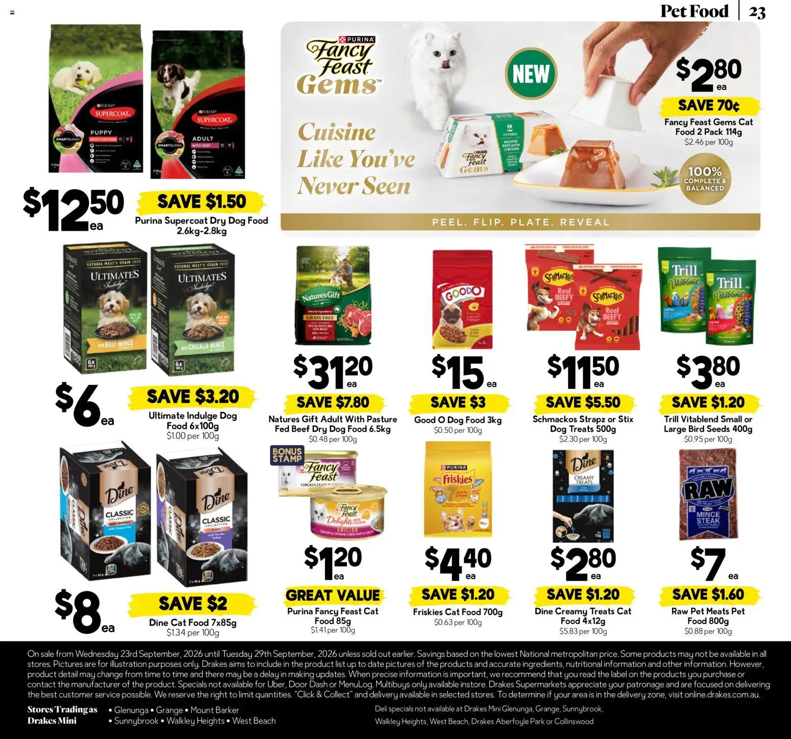 Drakes catalogue - valid from 23/09/2026 | Page: 23 | Products: Door, Seeds, Pâté, Mousse