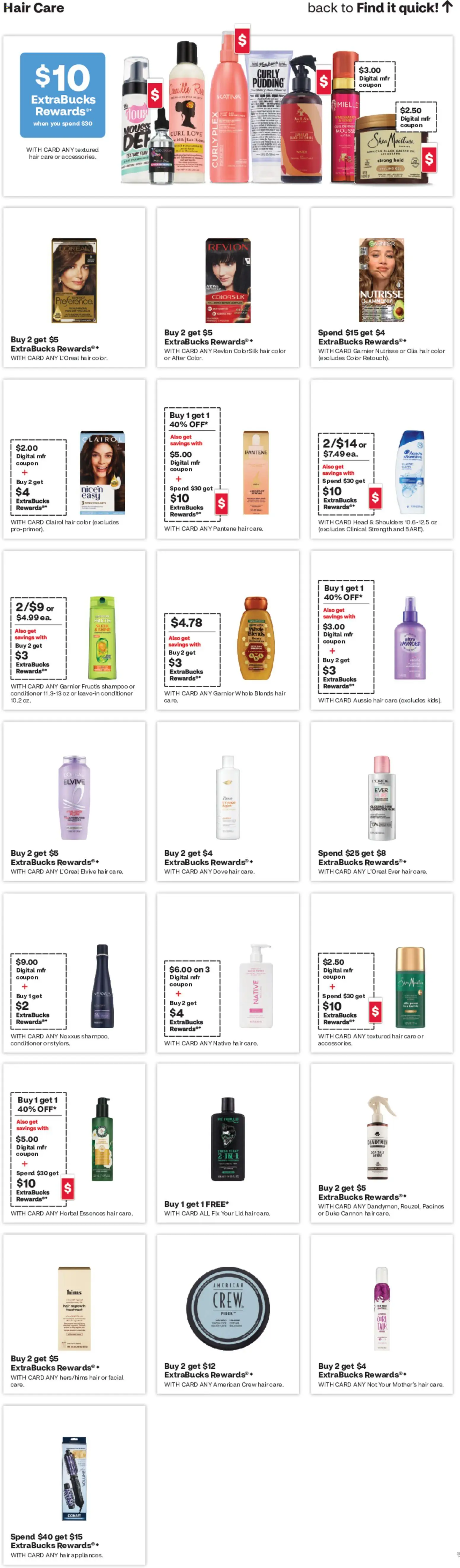 CVS Pharmacy Weekly Ad - CT - valid from 14.06.2026 | Page: 14 | Products: Shampoo, Conditioner, Hair color