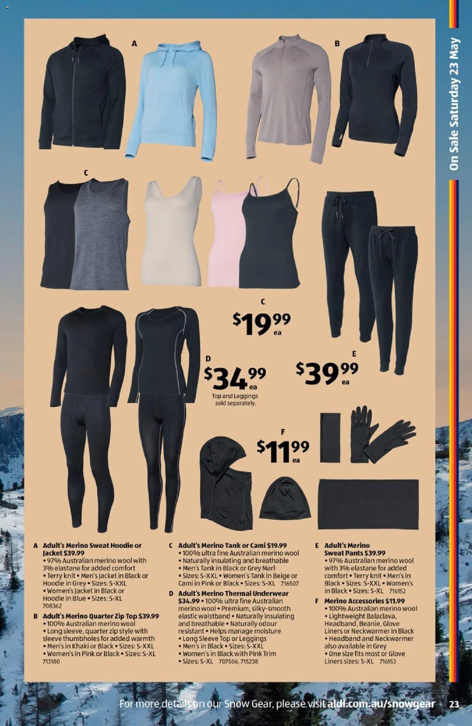 Aldi catalogue - valid from 20.05.2026 | Page: 23 | Products: Headband, Pants, Underwear, Leggings