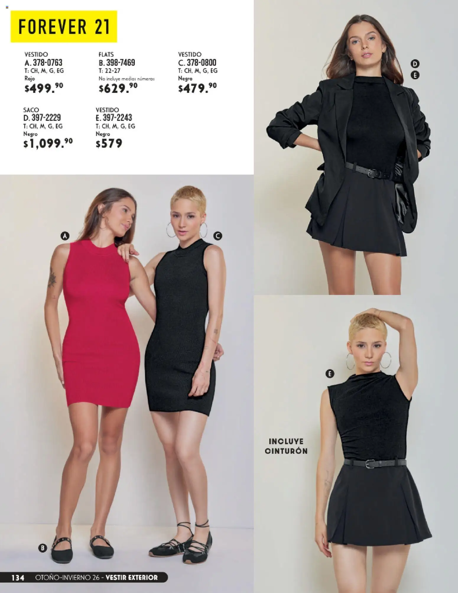 Nuevas ofertas de Andrea válidas en toda la República Mexicana desde el 23/08/2026. ¡Encuentra las mejores ofertas en Andrea catálogo Vestir! | Página: 134 | Productos: Cinturón, Vestido