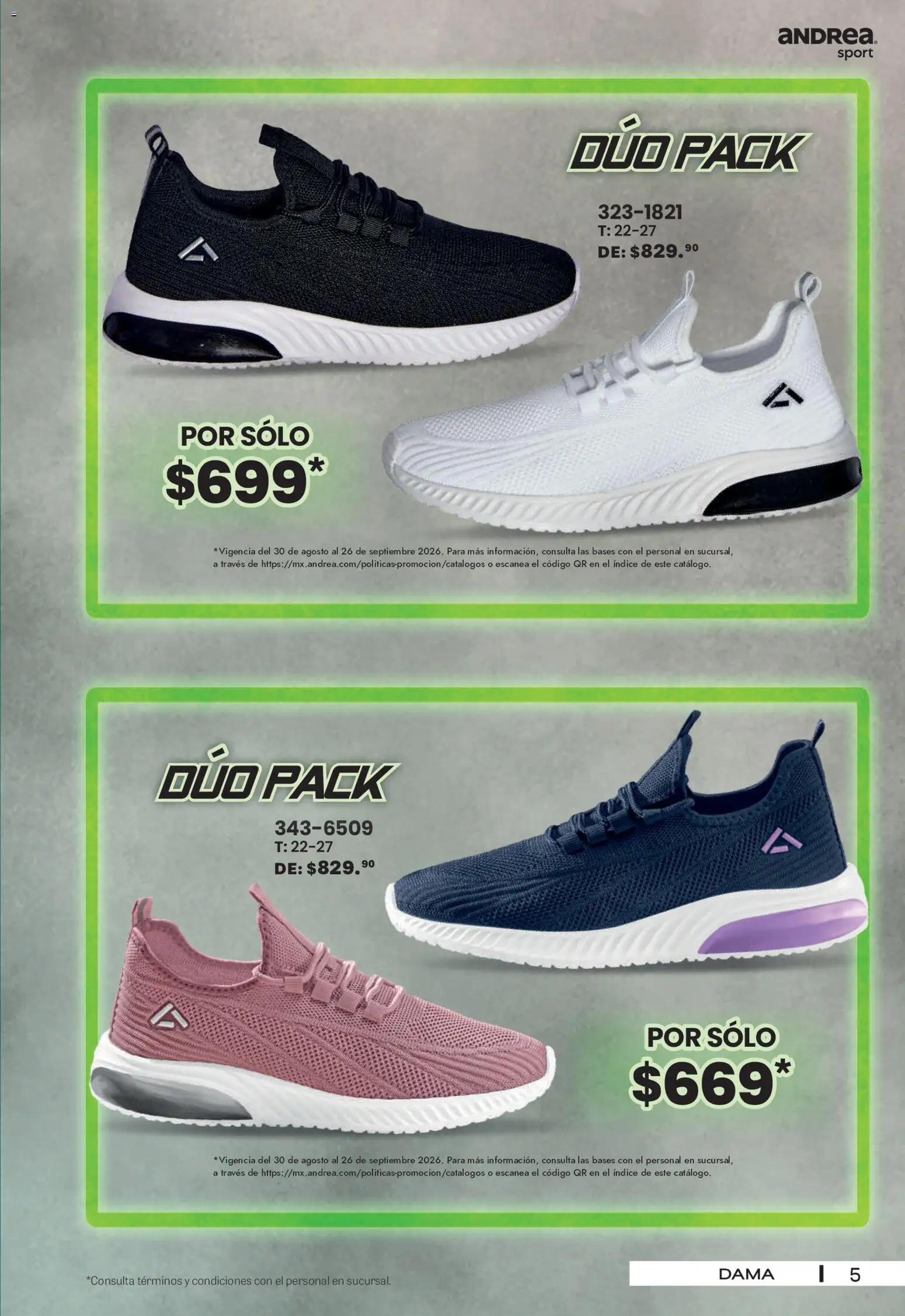 Nuevas ofertas de Andrea válidas en toda la República Mexicana desde el 30/08/2026. ¡Encuentra las mejores ofertas en Andrea - SPORT DAYS! | Página: 5