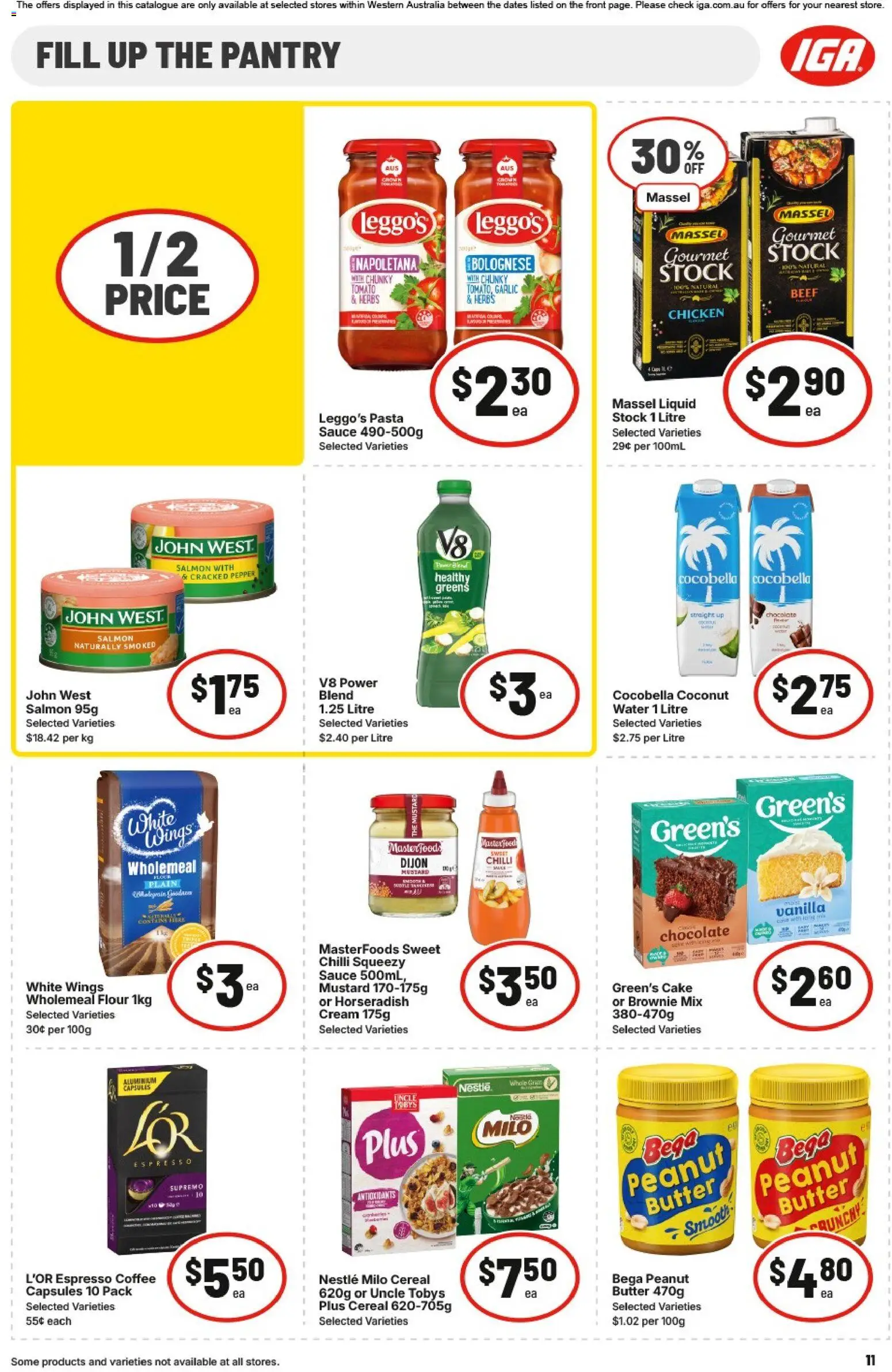 IGA catalogue - valid from 20.05.2026 | Page: 12 | Products: Flour, Coffee, Chicken, Cereal