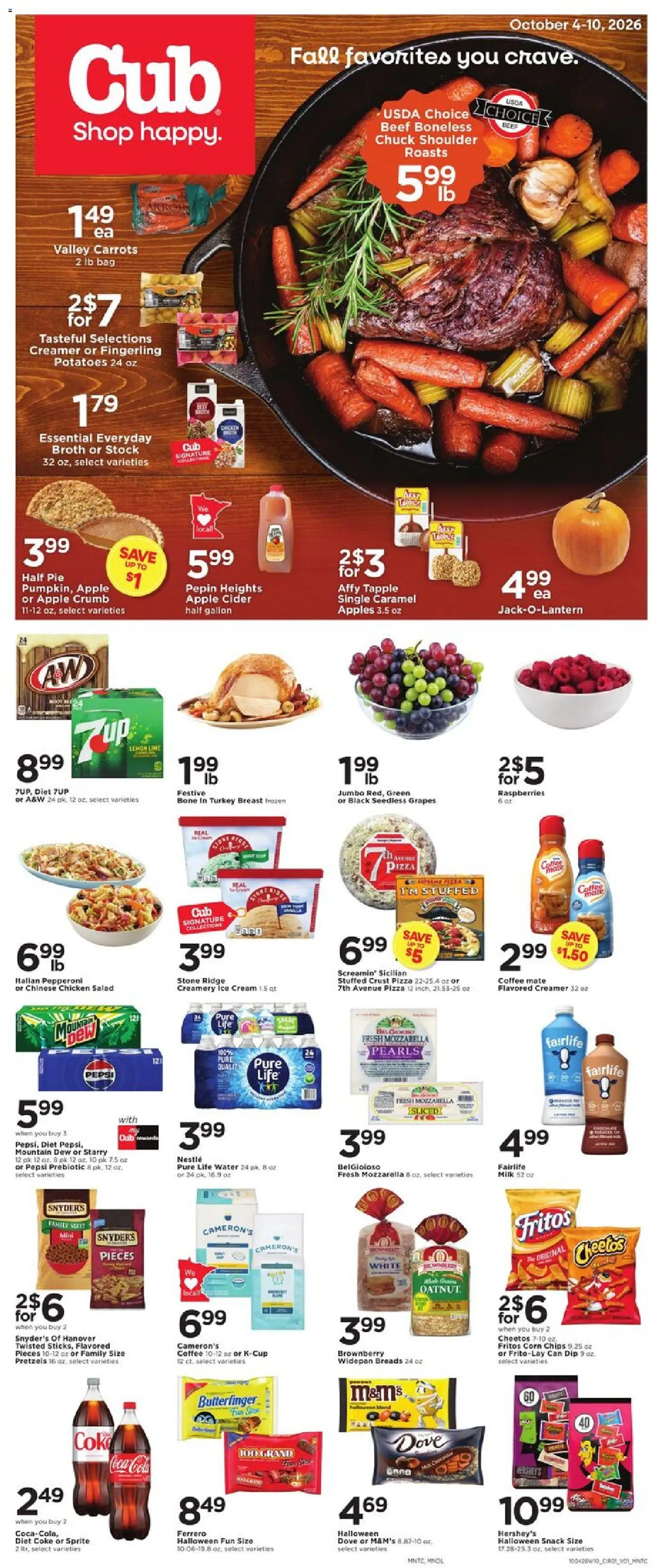 Cub Foods Weekly Ad - valid from 10/04/2026 | Page: 1
