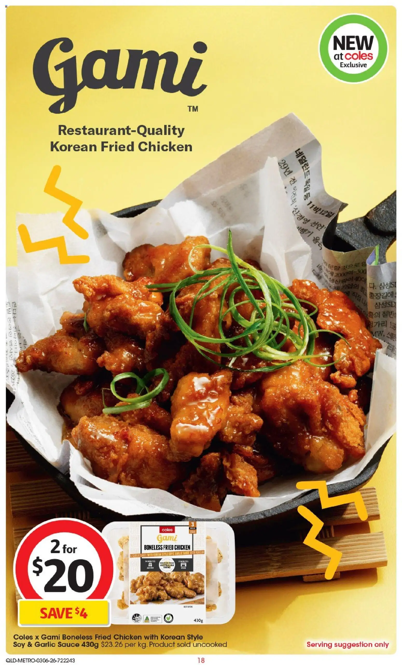 Coles catalogue - valid from 03.06.2026 | Page: 18 | Products: Chicken, Sauce, Garlic