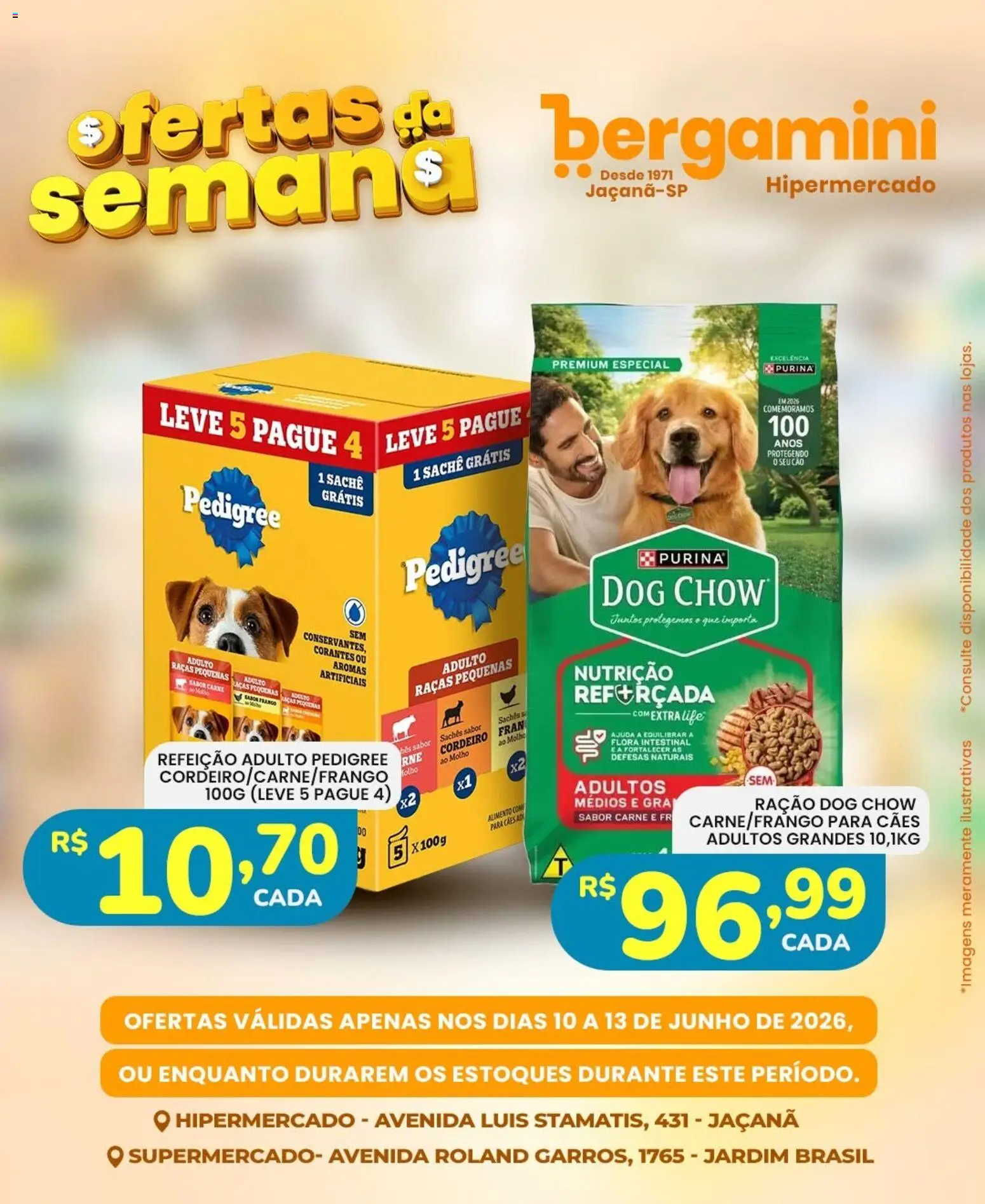 Supermercado Bergamini Folheto - válido de 10.06.2026 | Página: 22 | Produtos: Cordeiro, Carne
