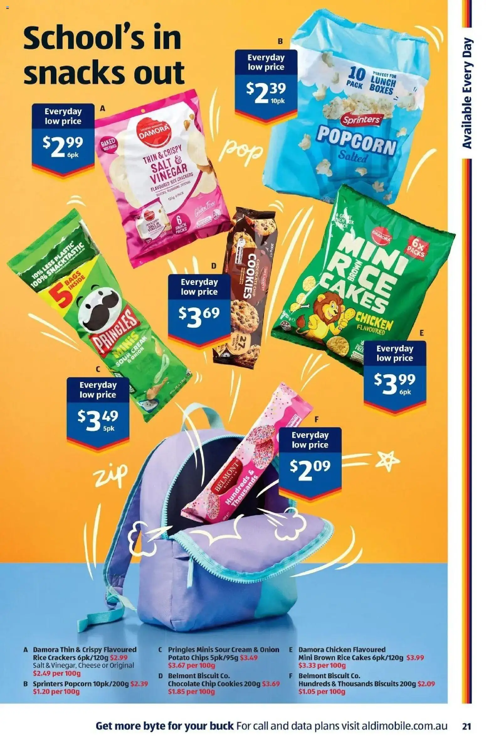 Aldi catalogue - valid from 07/10/2026 | Page: 21 | Products: Crackers, Brown rice, Cream, Salt
