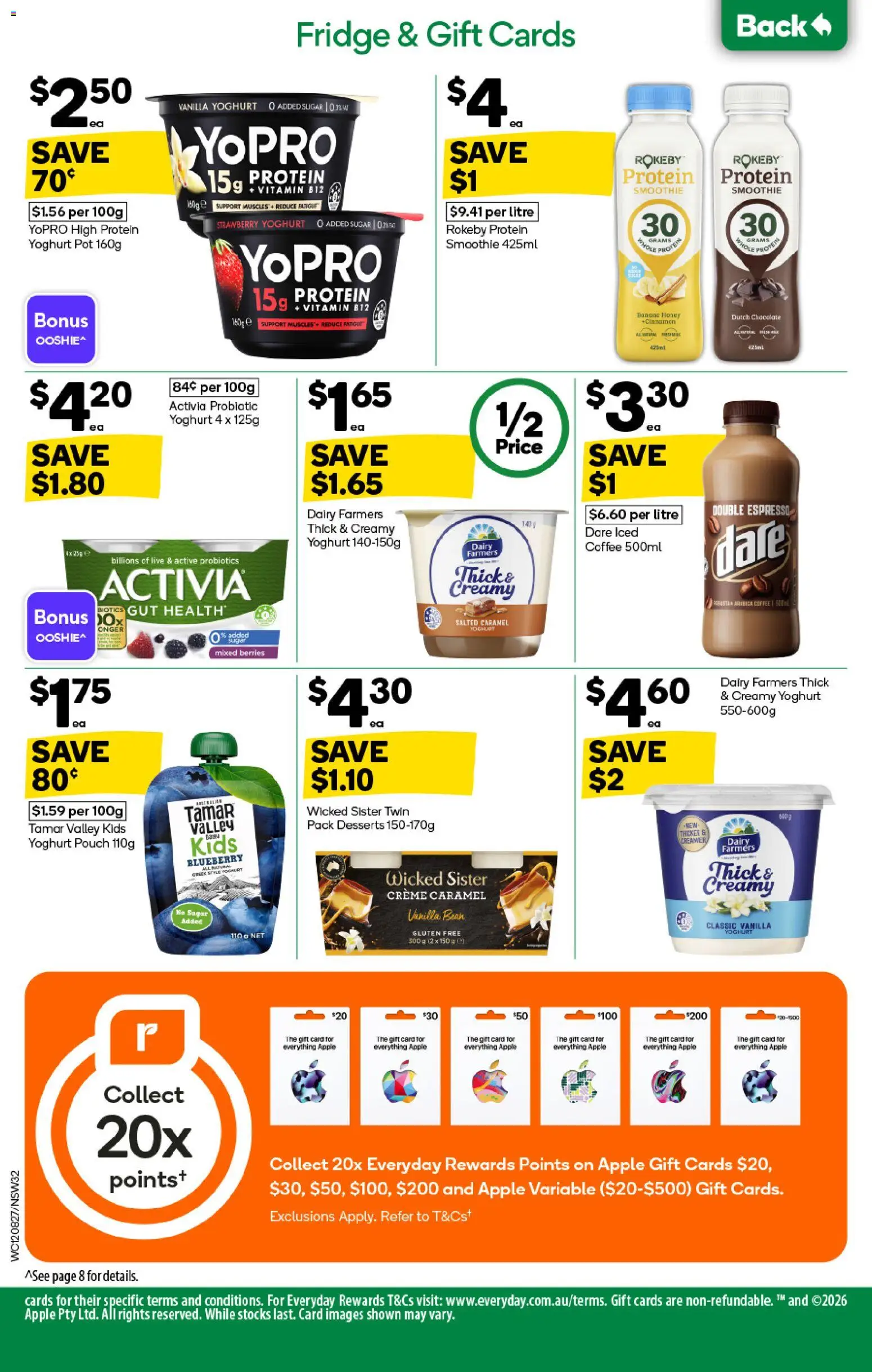 Woolworths catalogue - valid from 12/08/2026 | Page: 32 | Products: Yoghurt, Probiotics, Desserts, Vanilla