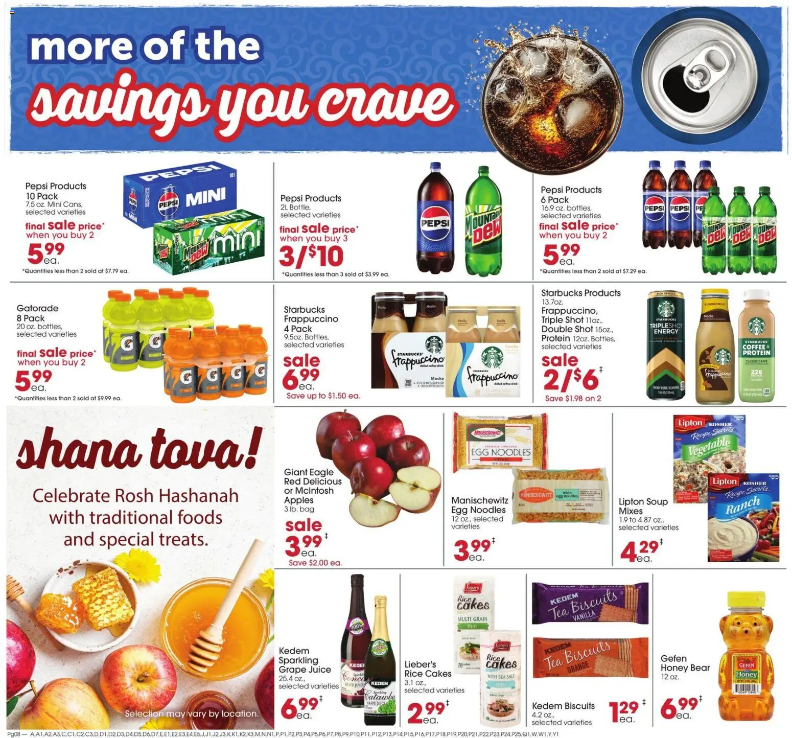 Giant Eagle Weekly Ad - valid from 09/10/2026 | Page: 10 | Products: Rice cakes, Honey, Rice, Vanilla