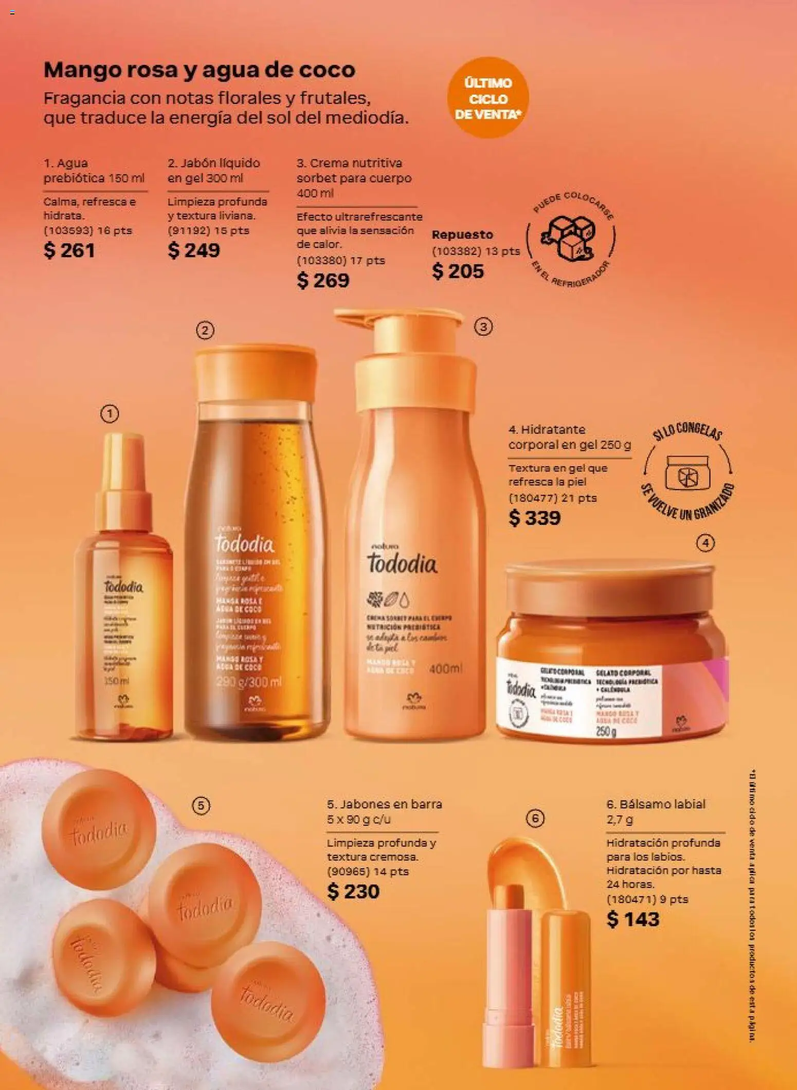 Nuevas ofertas de Natura válidas en toda la República Mexicana desde el 11/09/2026. ¡Encuentra las mejores ofertas en Natura campaña 14 2026! | Página: 112 | Productos: Jabón líquido, Crema, Mango, Bálsamo