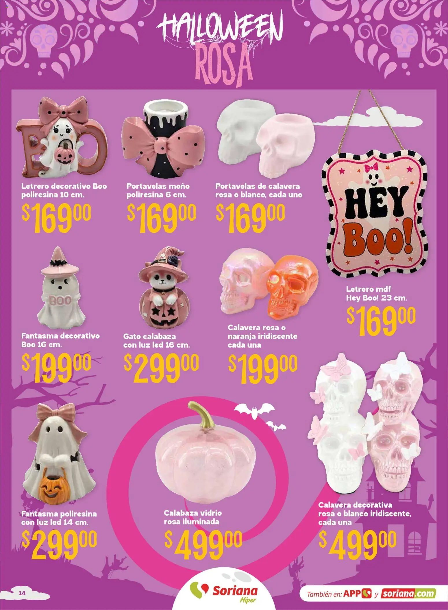 Nuevas ofertas de Soriana válidas en toda la República Mexicana desde el 01/10/2026. ¡Encuentra las mejores ofertas en Soriana Híper - Halloween y Día de muertos! | Página: 14
