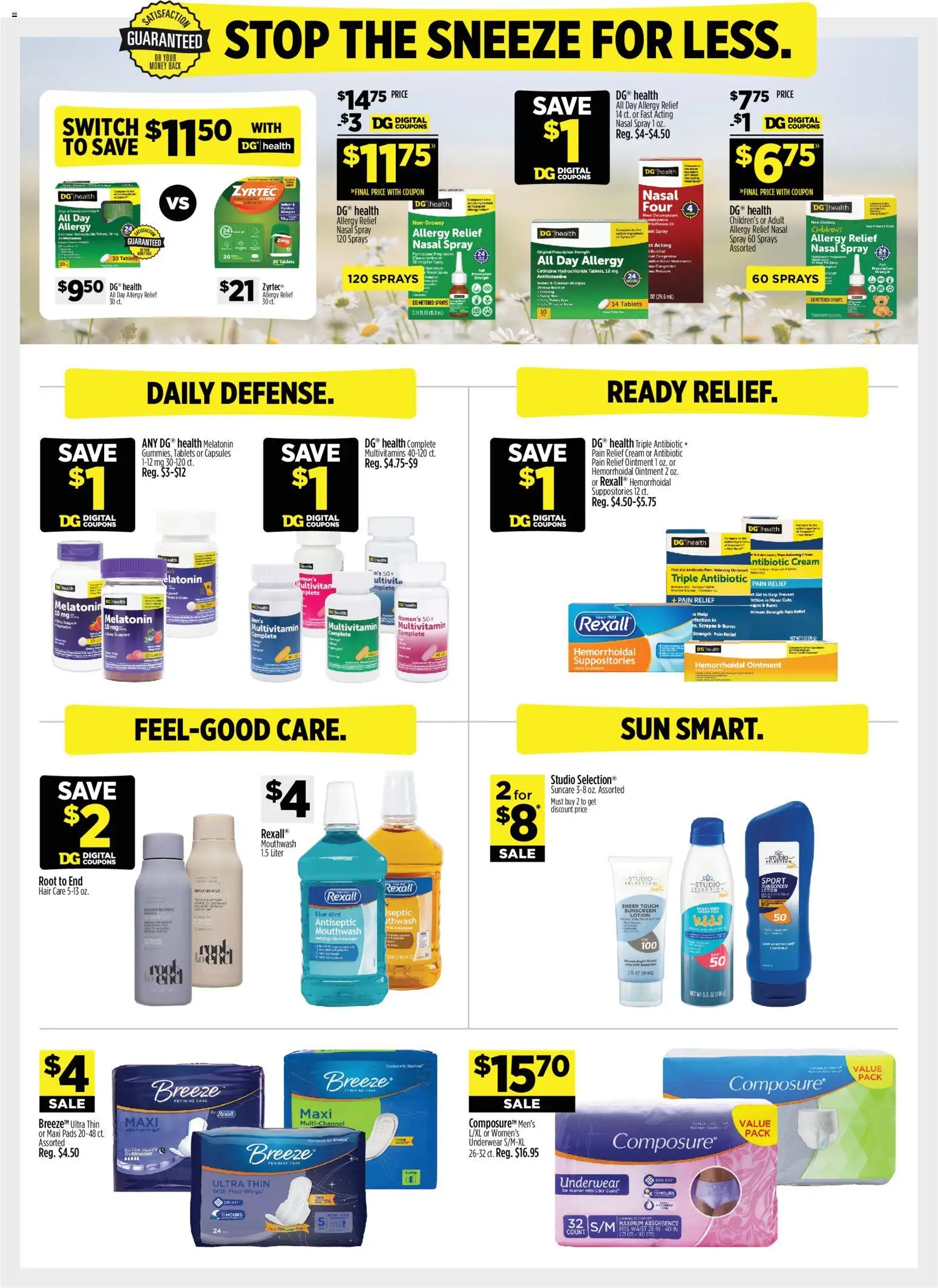 Dollar General Weekly Ad - valid from 07/19/2026 | Page: 11 | Products: Mouthwash, Underwear, Switch, Tablet