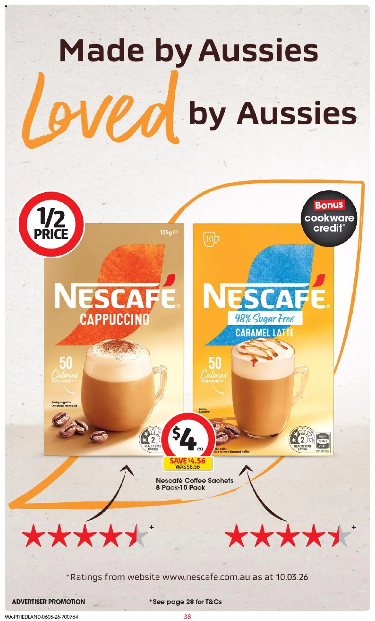 Coles catalogue - valid from 06.05.2026 | Page: 38 | Products: Coffee, Cookware, Water, Sugar