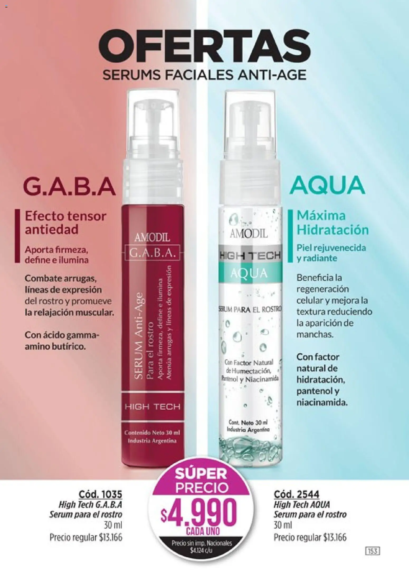 Catálogo Amodil Campaña 12 │ válido desde el 30/06/2026 | Página: 153 | Productos: Serum, Radiante